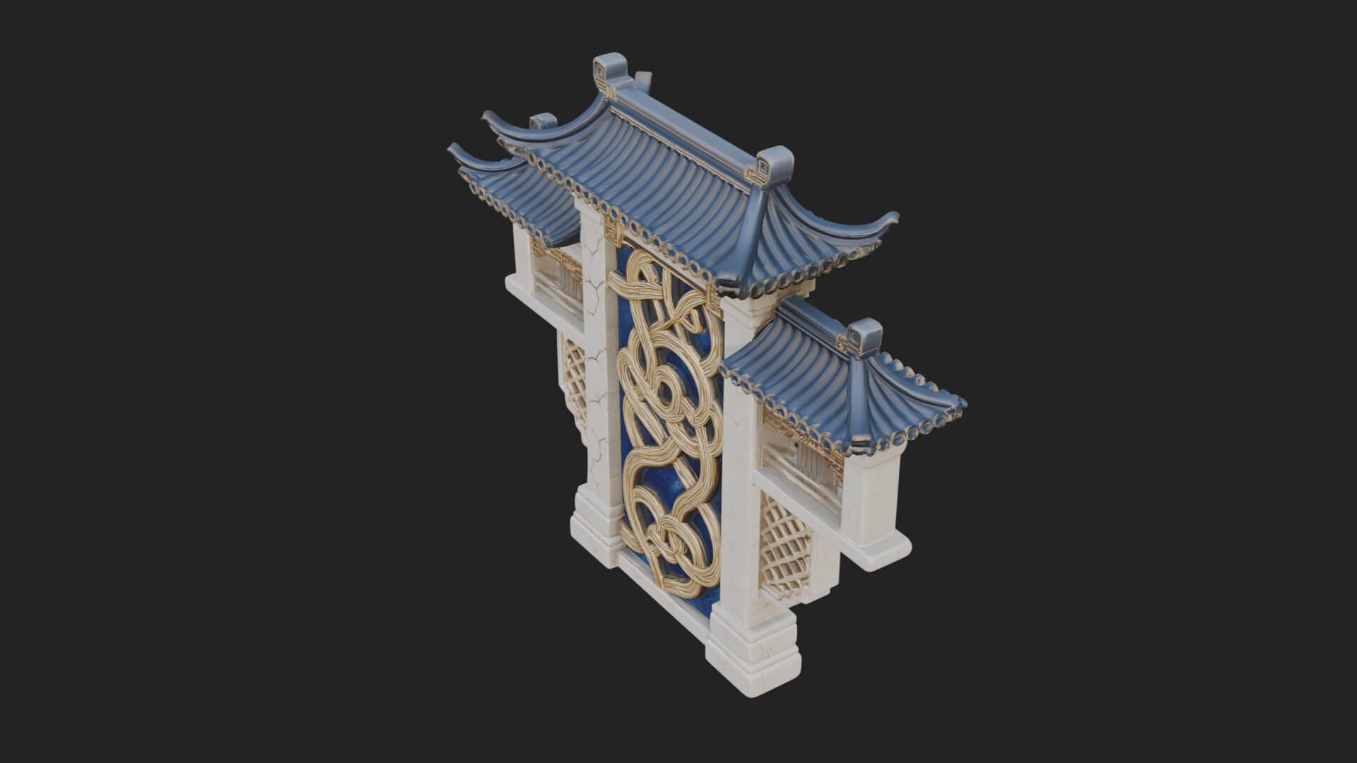 Knotwork Panel Gate Design 1 3D Print Model 3D Model