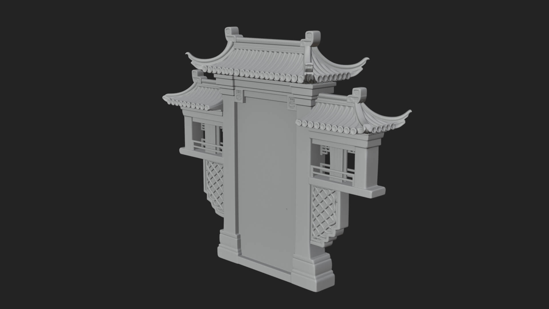 Knotwork Panel Gate Design 1 3D Print Model 3D Model