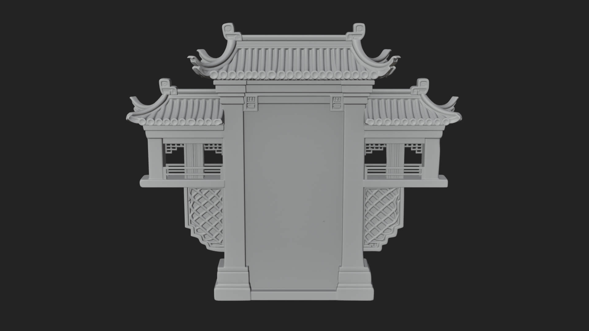 Knotwork Panel Gate Design 1 3D Print Model 3D Model