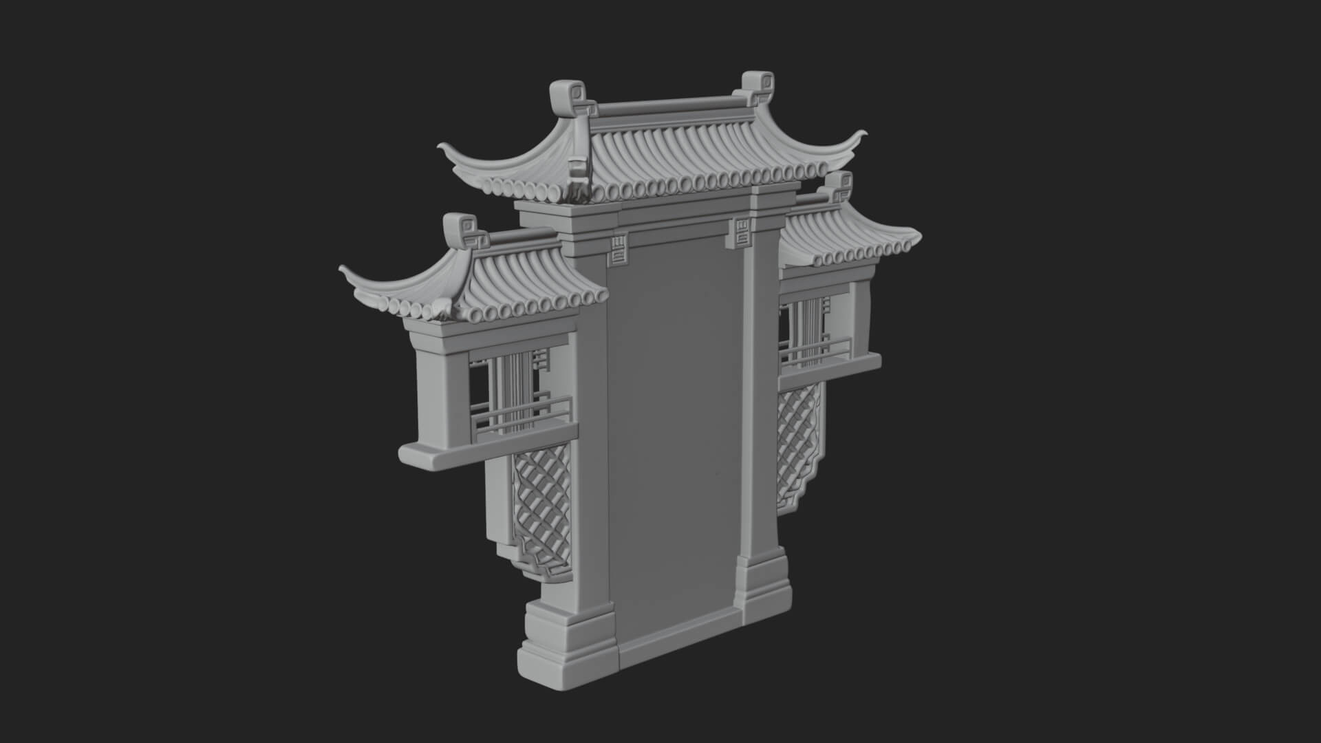 Knotwork Panel Gate Design 1 3D Print Model 3D Model