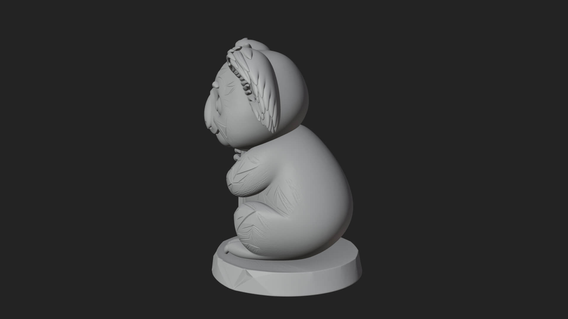 Koala on Branch Statue Design 3 3D Print Model 3D Model