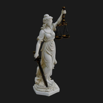 Lady Justice Statue Design 10 3D Print Model