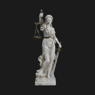 Lady Justice Statue Design 12 3D Print Model