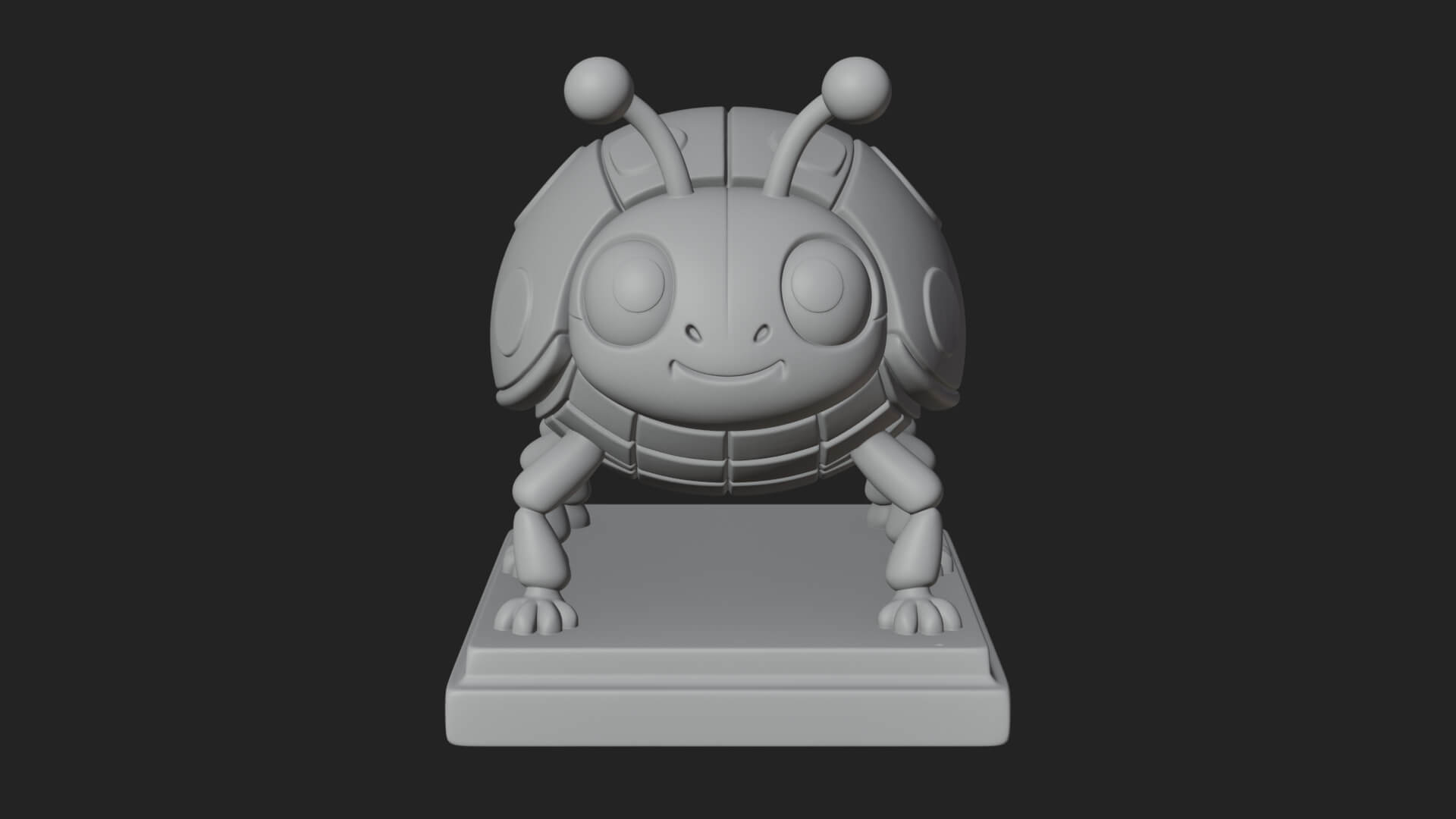 Ladybug Beetle Statue Design 5 3D Print Model 3D Model