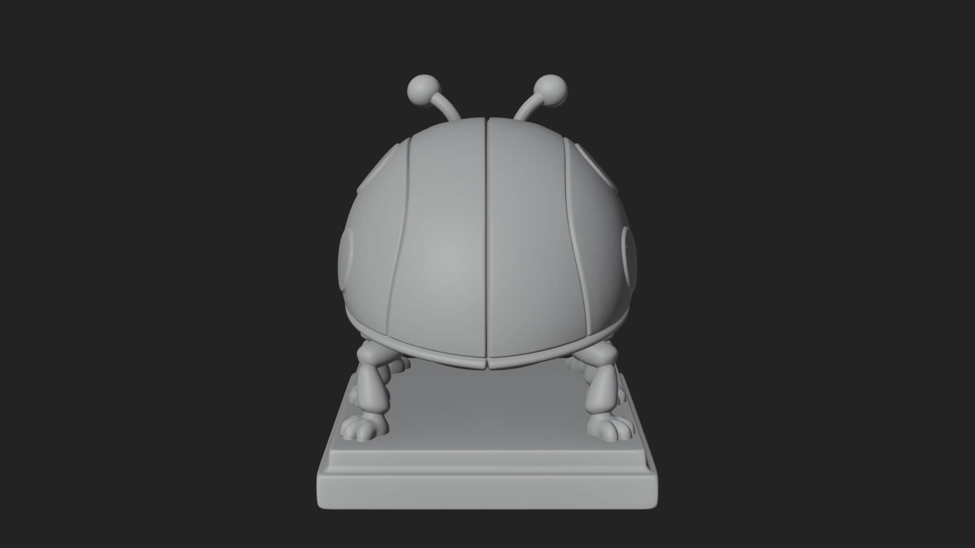 Ladybug Beetle Statue Design 5 3D Print Model 3D Model