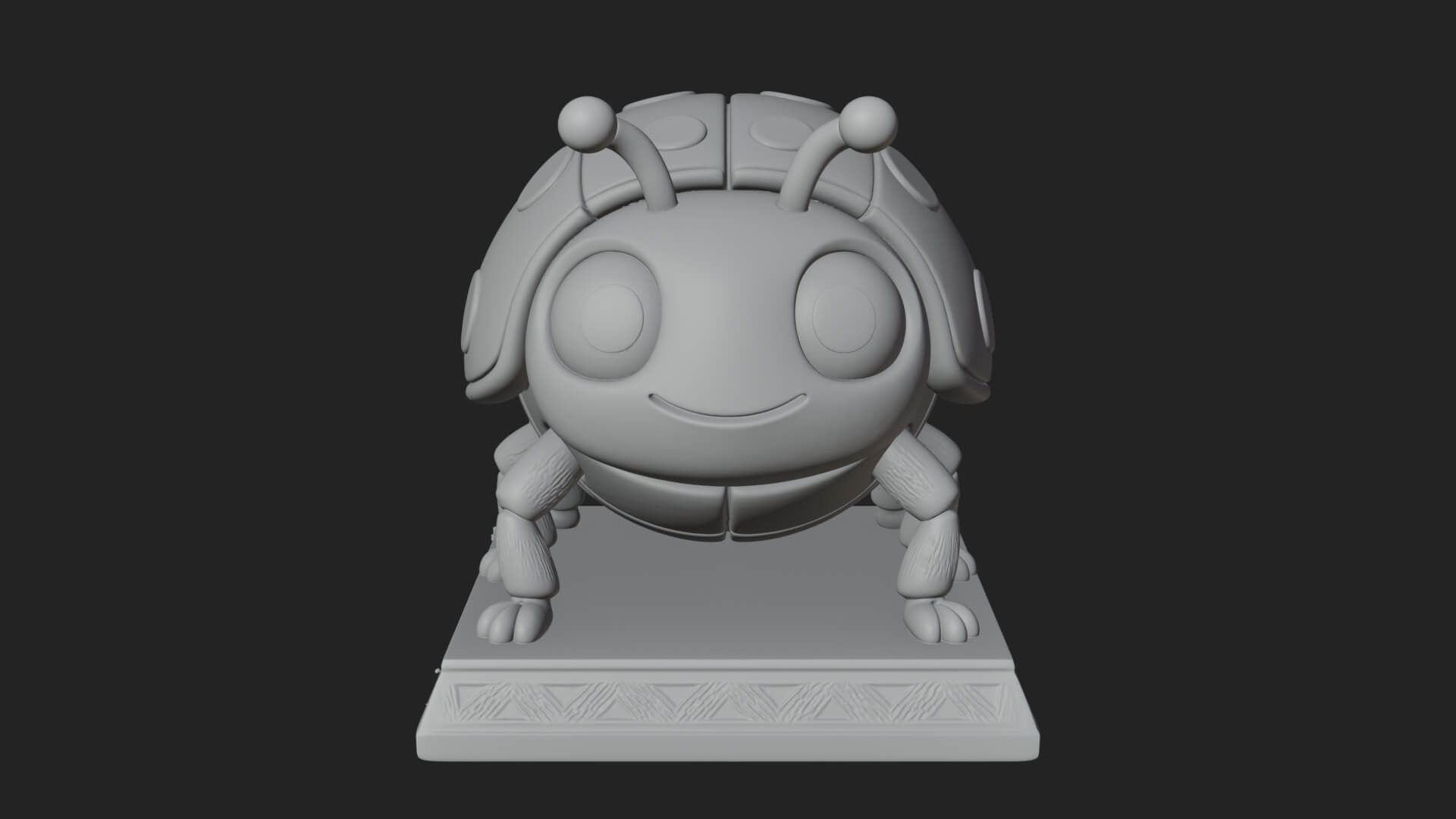 Ladybug Beetle Statue Design 6 3D Print Model 3D Model