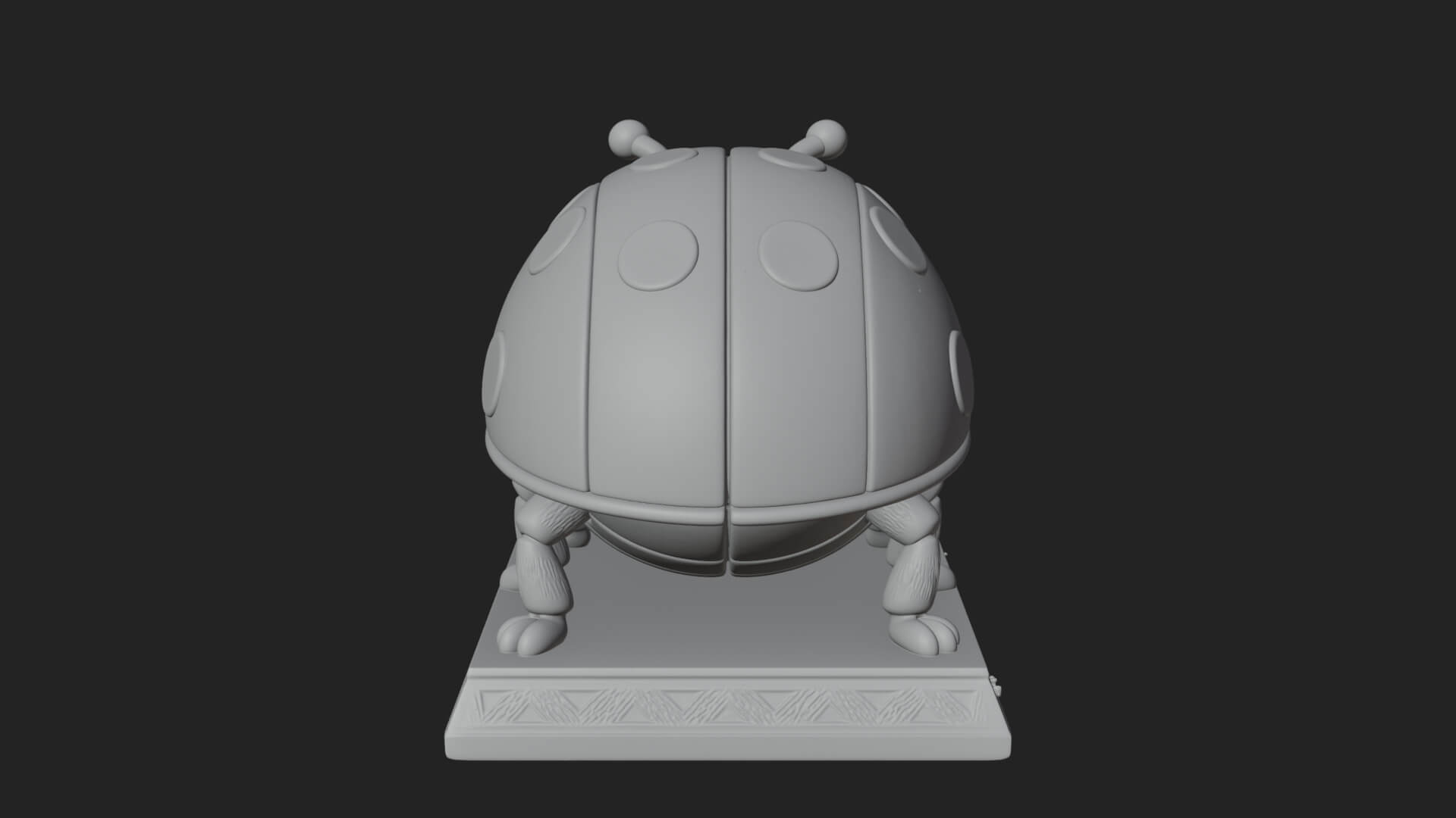 Ladybug Beetle Statue Design 6 3D Print Model 3D Model