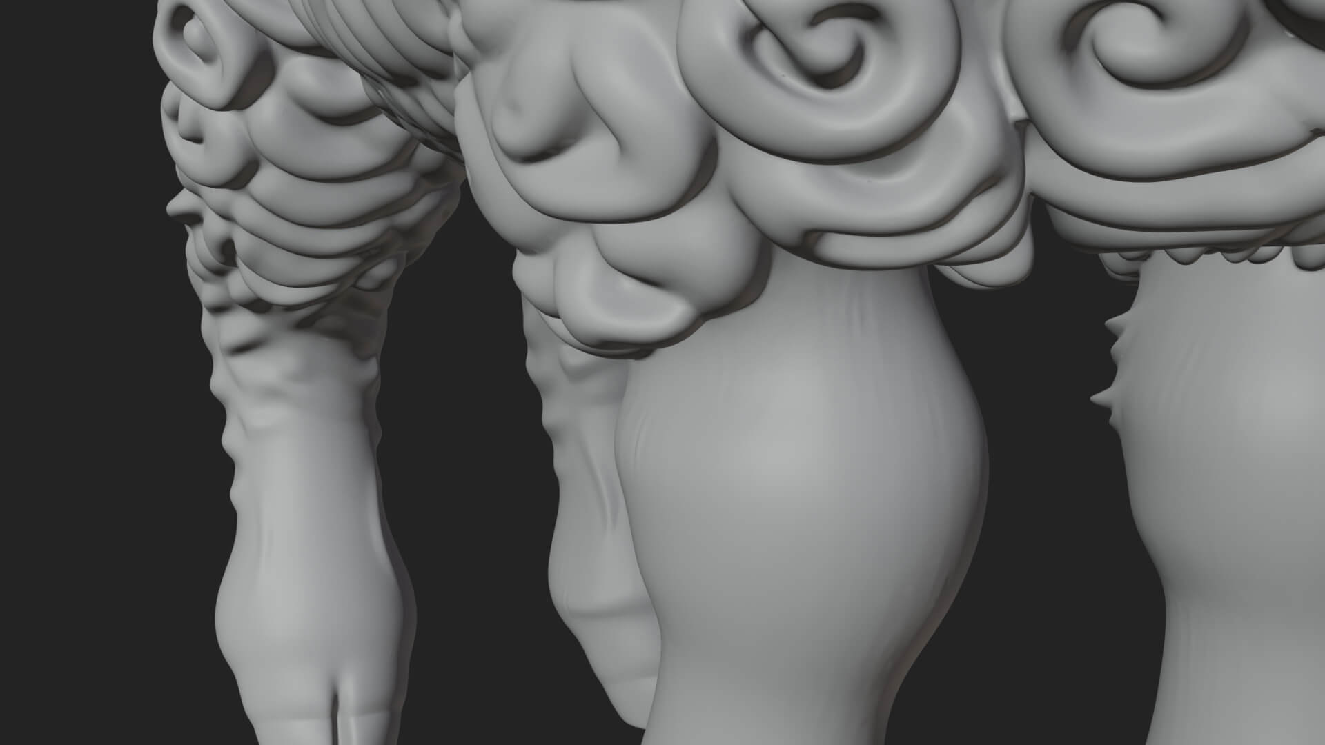 Lamb with Flower Crown Statue Design 1 3D Print Model 3D Model