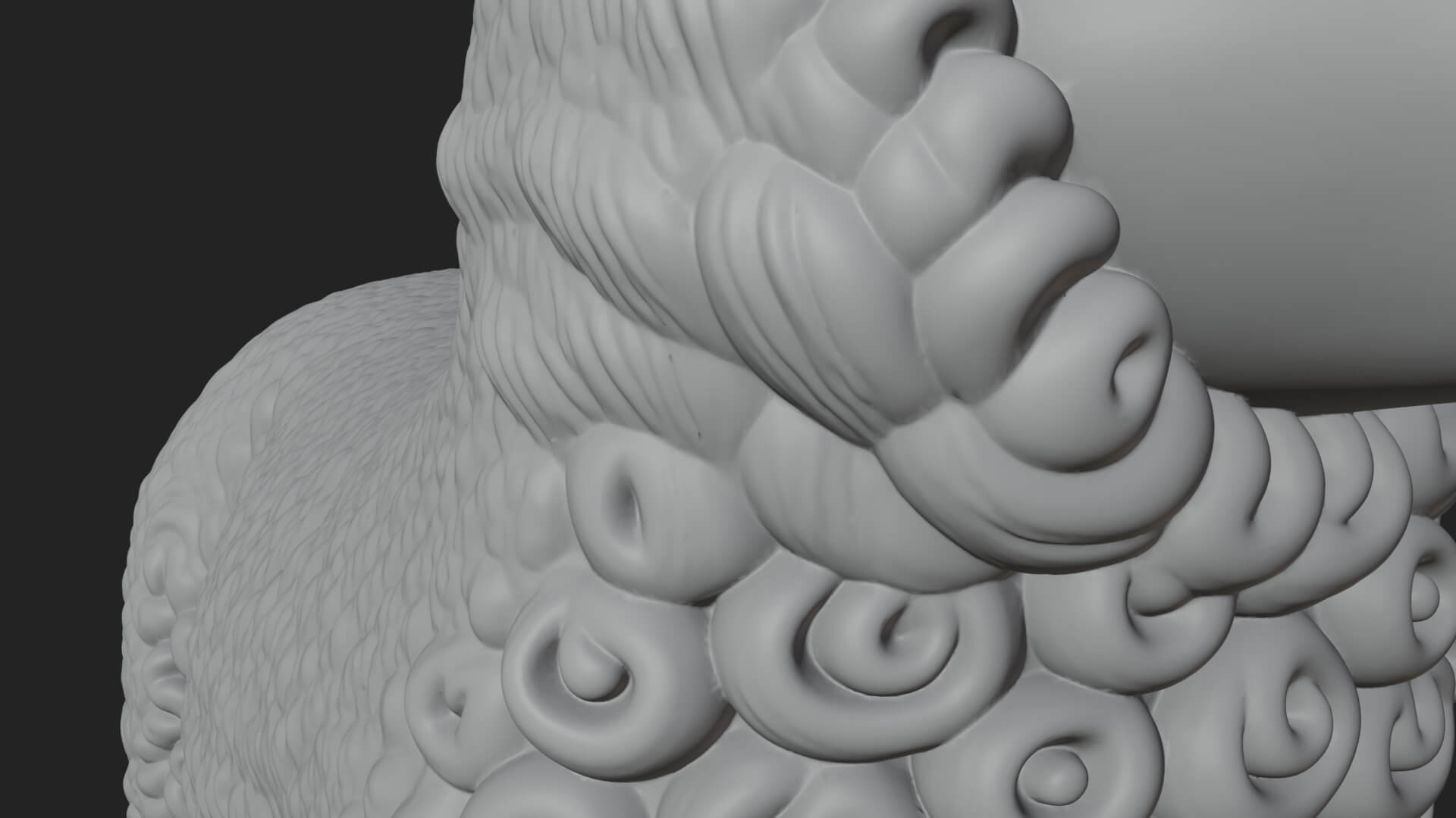 Lamb with Flower Crown Statue Design 2 3D Print Model 3D Model