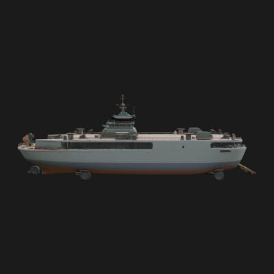 Landing Craft Model Design 1 3D Print Model