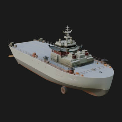 Landing Craft Model Design 2 3D Print Model