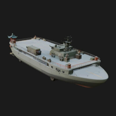 Landing Craft Model Design 4 3D Print Model
