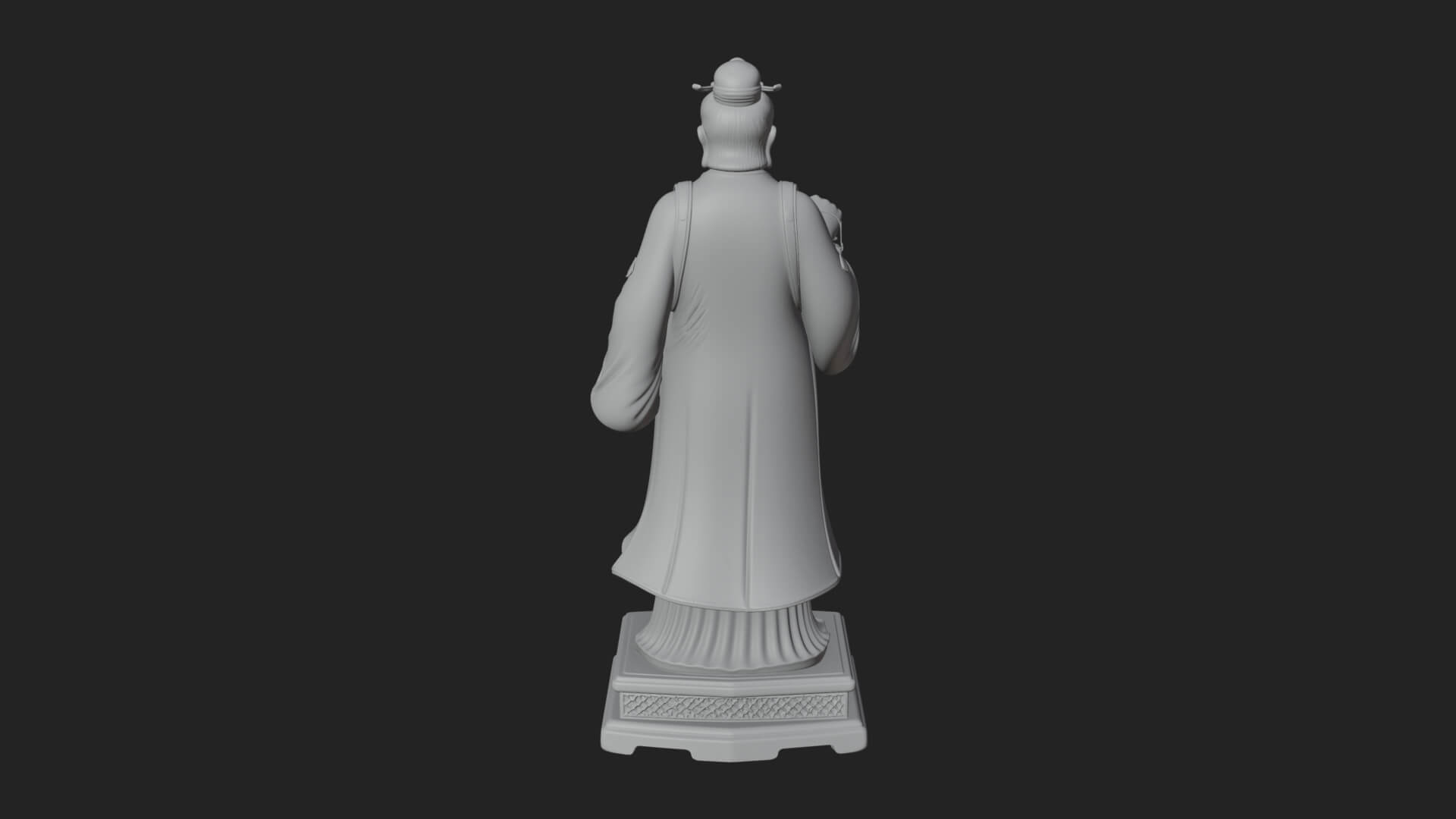 Lantern Holding Lady Statue Design 1 3D Print Model 3D Model