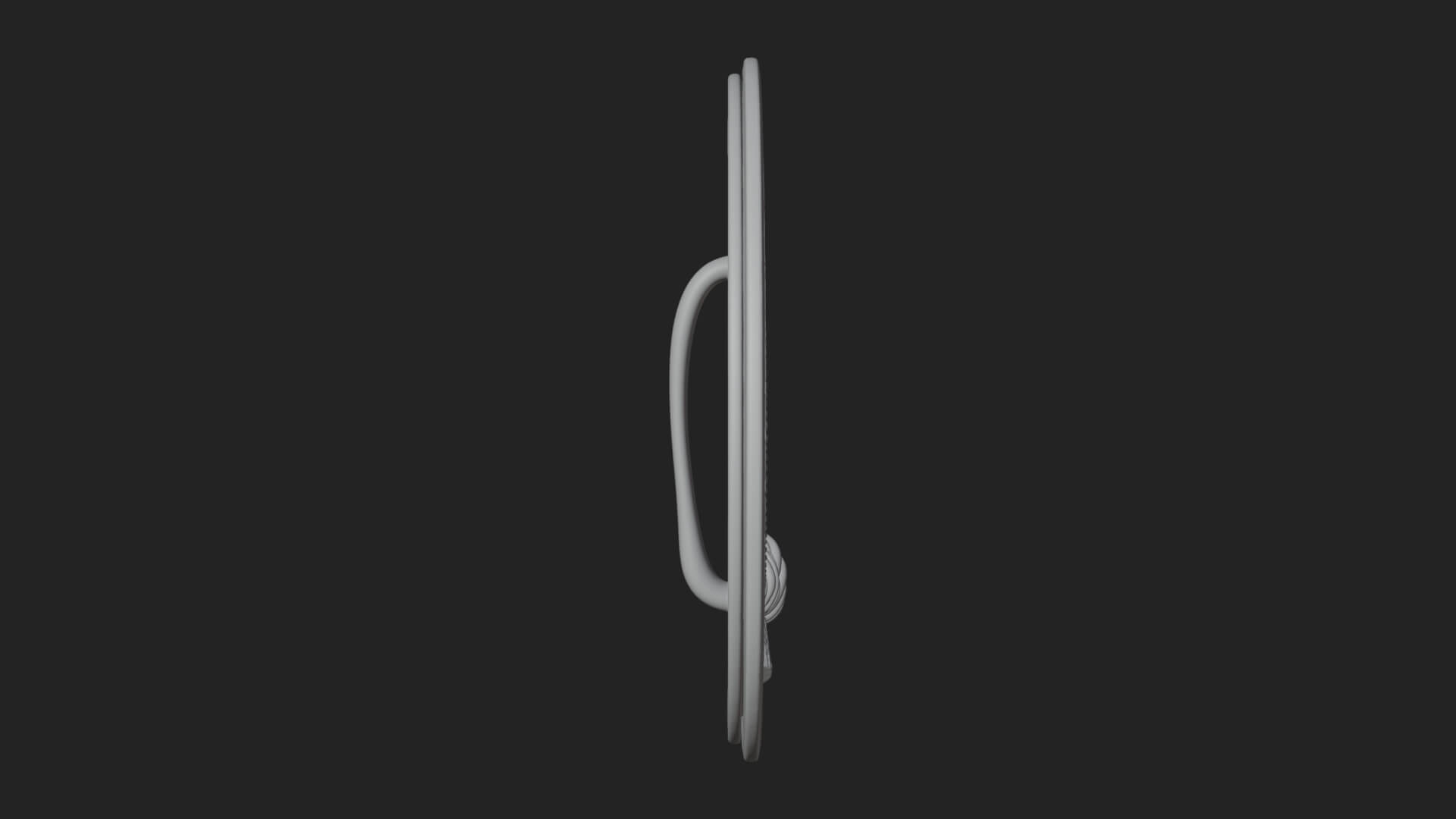 Laurel Wreath Oval Plaque Design 1 3D Print Model 3D Model