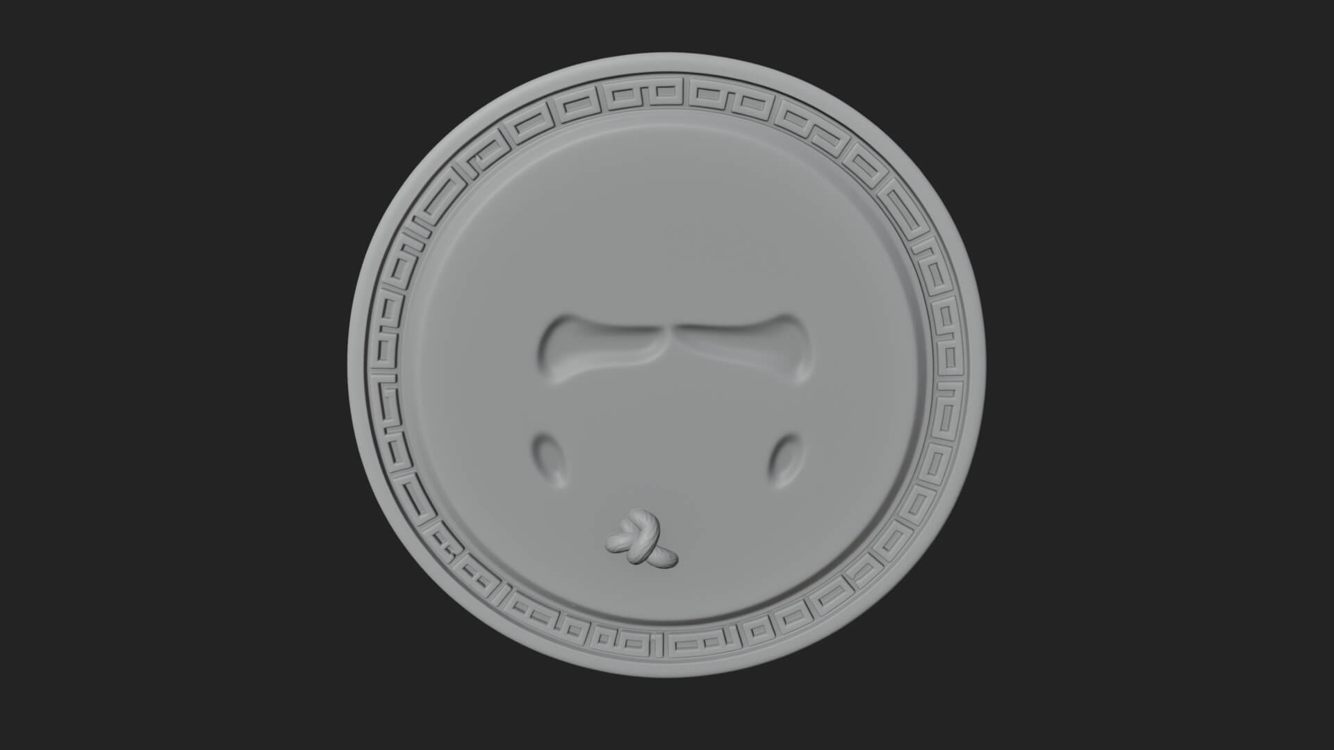 Laurel Wreath Oval Plaque Design 7 3D Print Model 3D Model