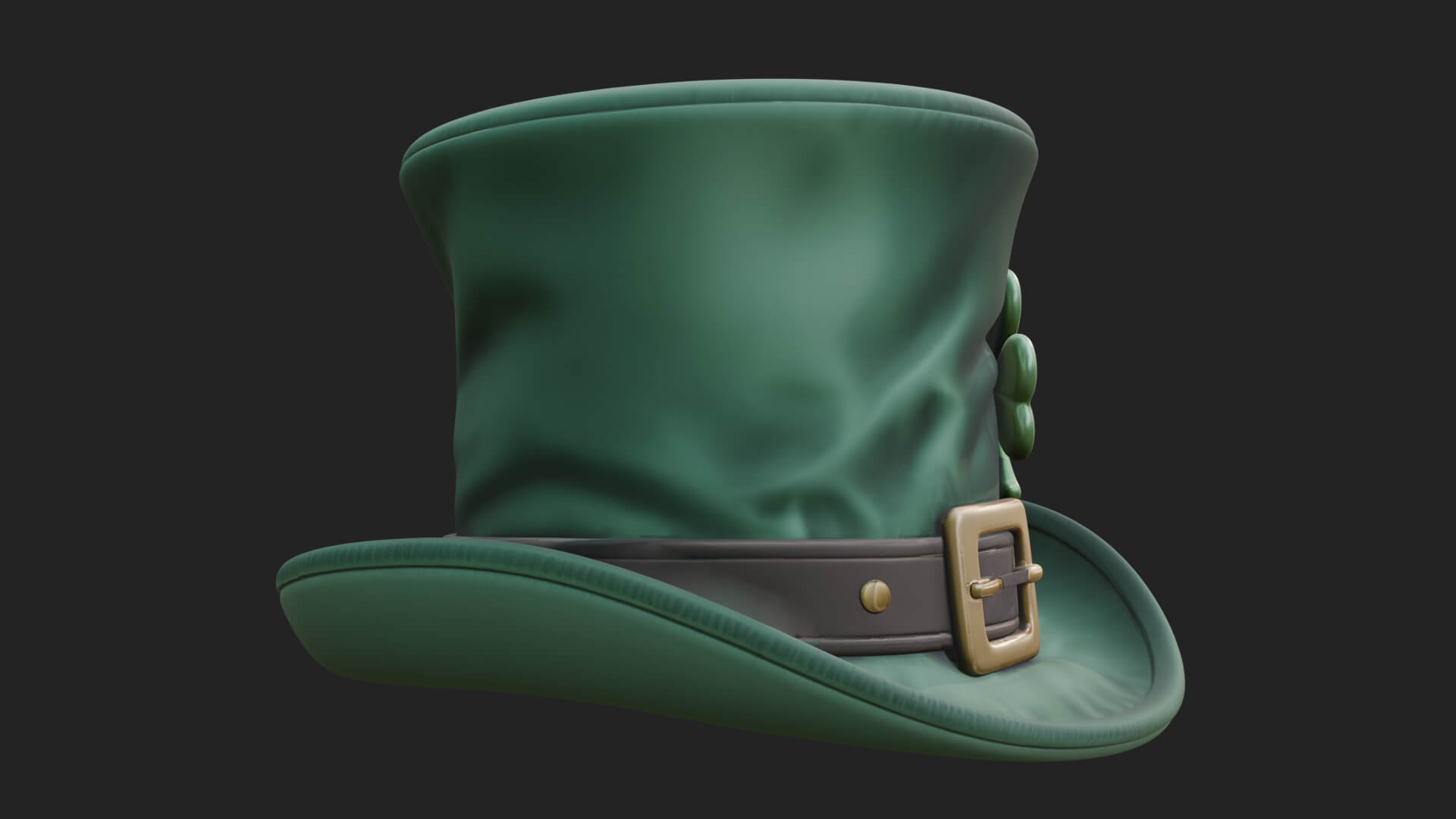 Leprechaun Buckle Top Hat Model Design 1 3D Print Model 3D Model