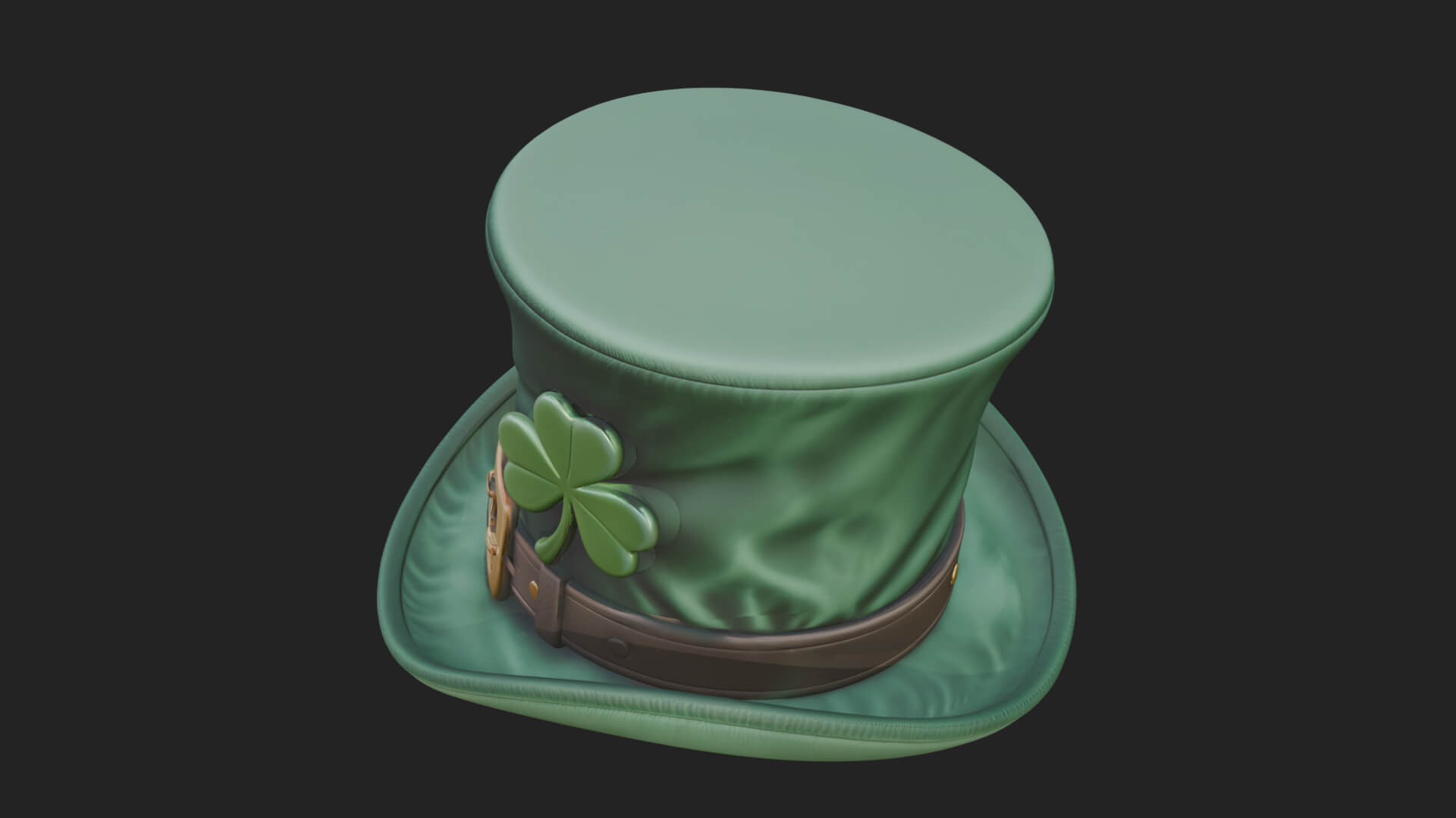 Leprechaun Buckle Top Hat Model Design 1 3D Print Model 3D Model