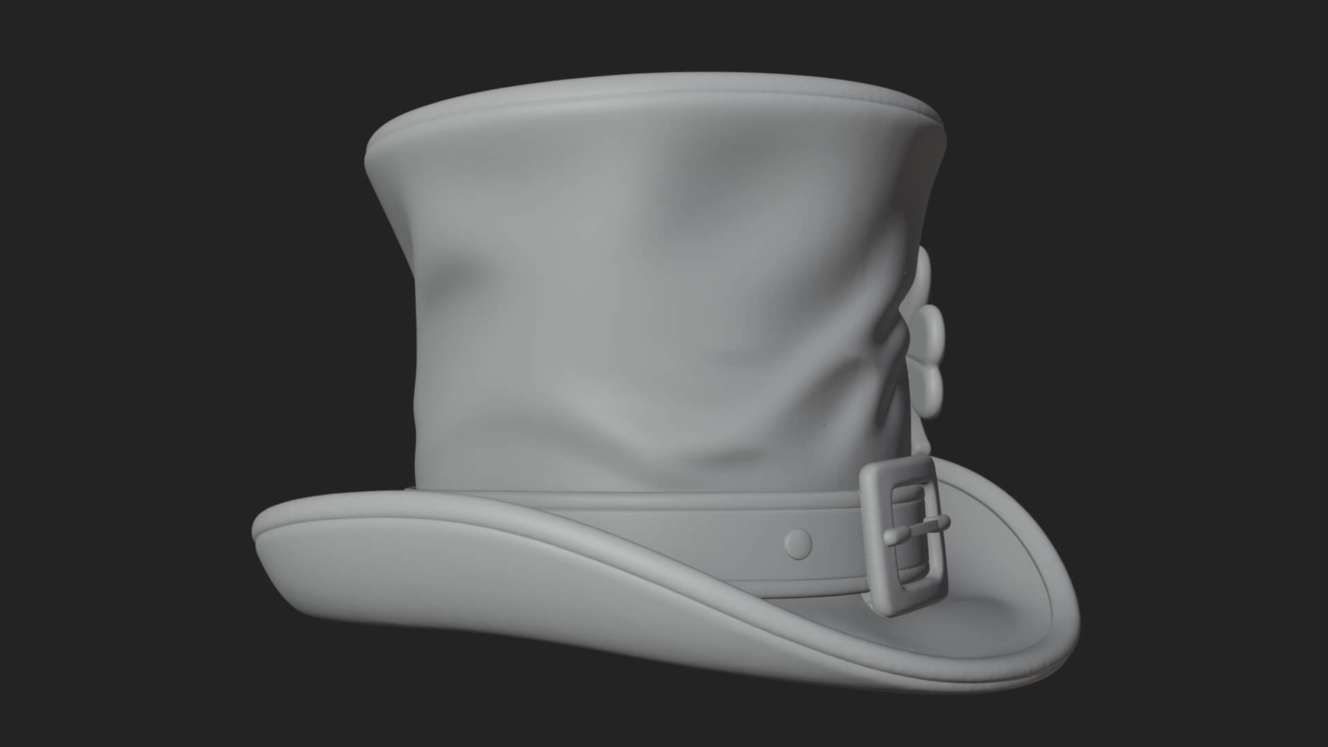 Leprechaun Buckle Top Hat Model Design 1 3D Print Model 3D Model