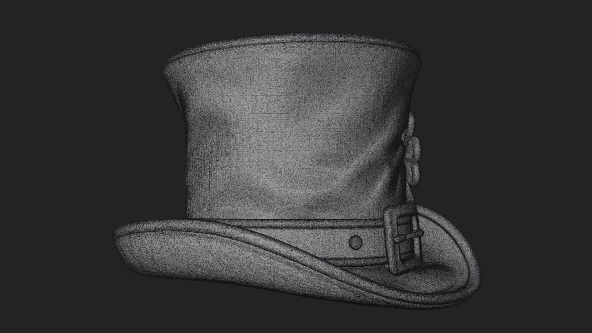 Leprechaun Buckle Top Hat Model Design 1 3D Print Model 3D Model