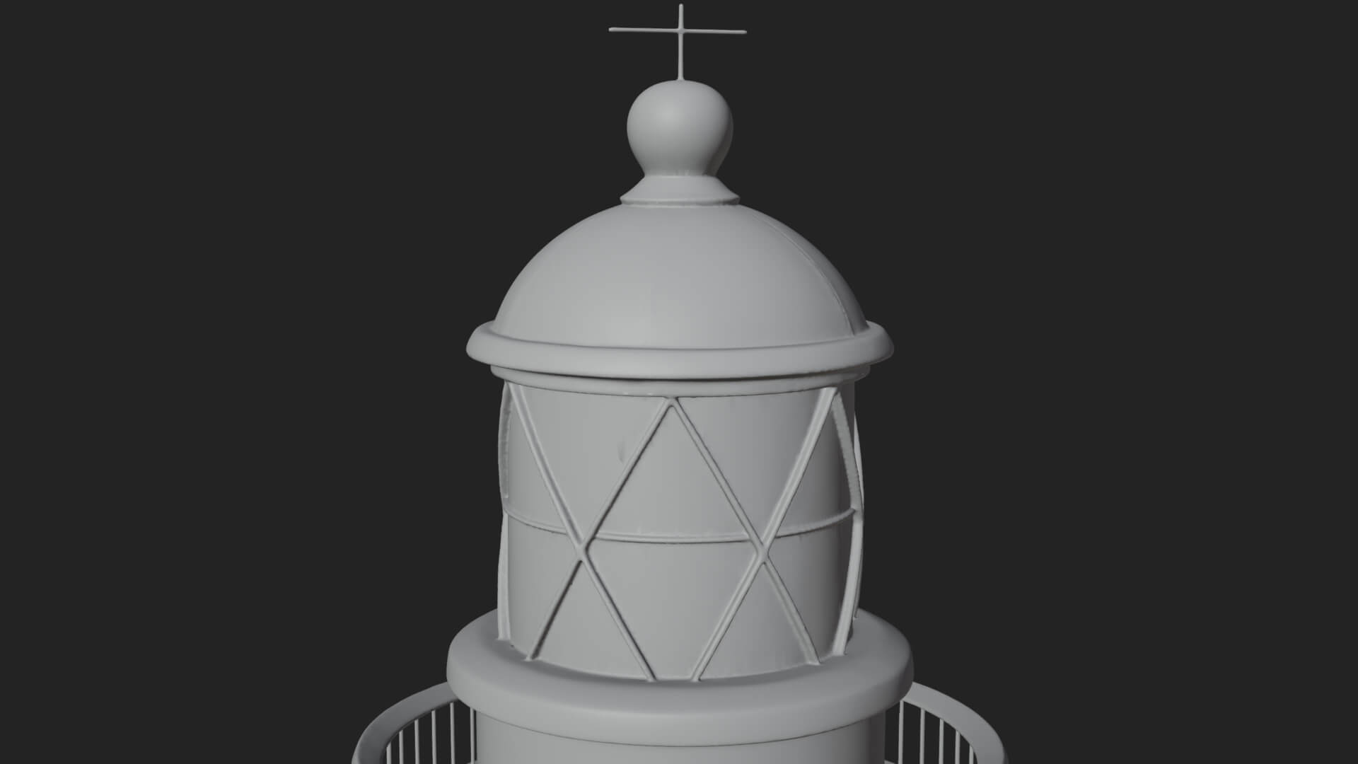 Lighthouse Stone Tower Design 1 3D Print Model 3D Model