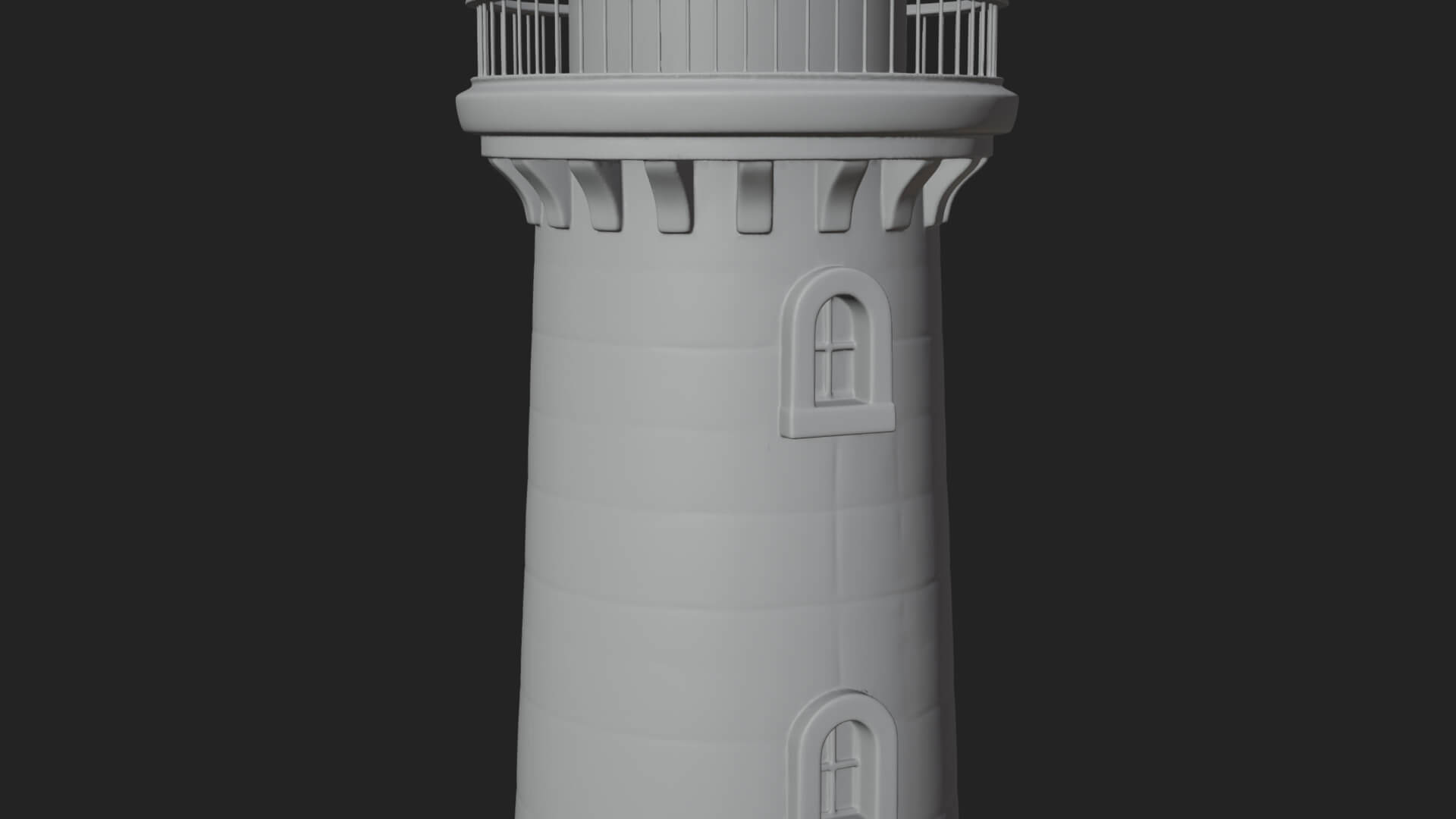 Lighthouse Stone Tower Design 1 3D Print Model 3D Model