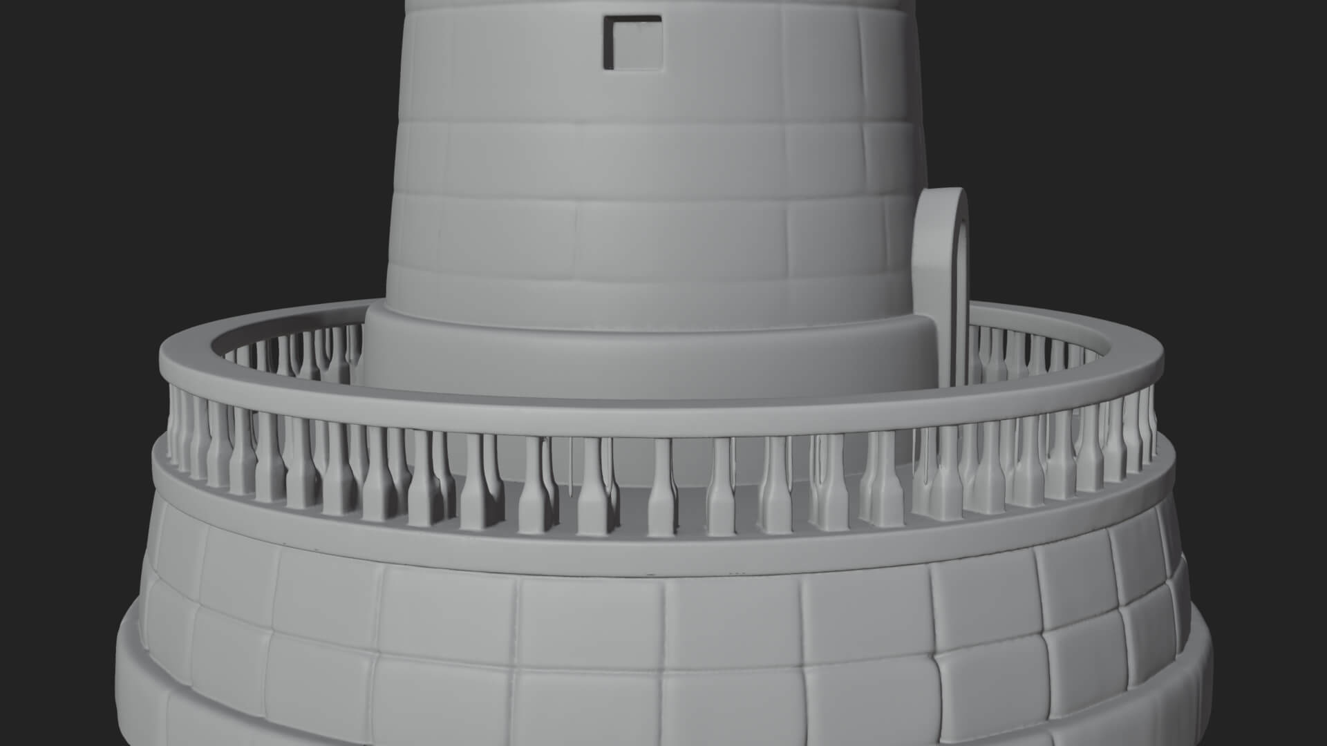 Lighthouse Stone Tower Design 2 3D Print Model 3D Model