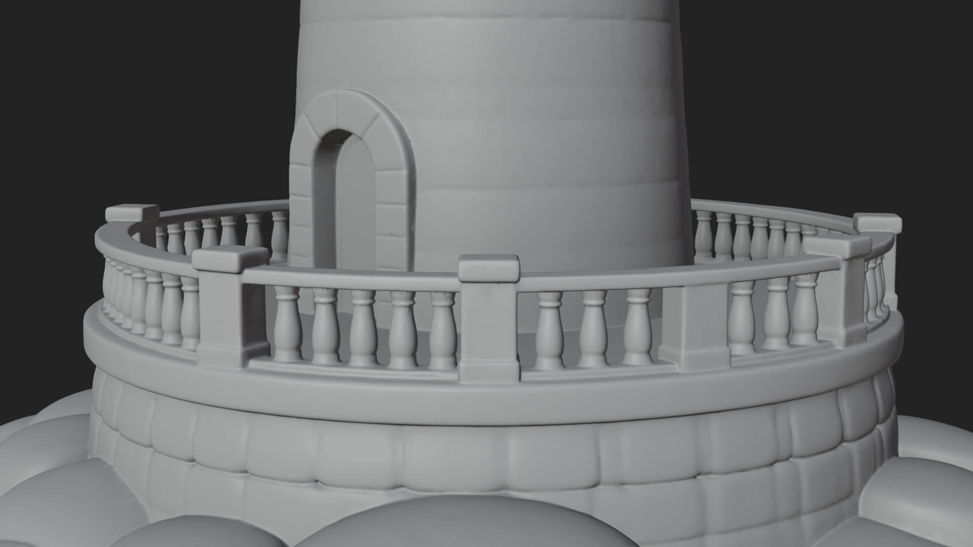 Lighthouse Stone Tower Design 3 3D Print Model 3D Model