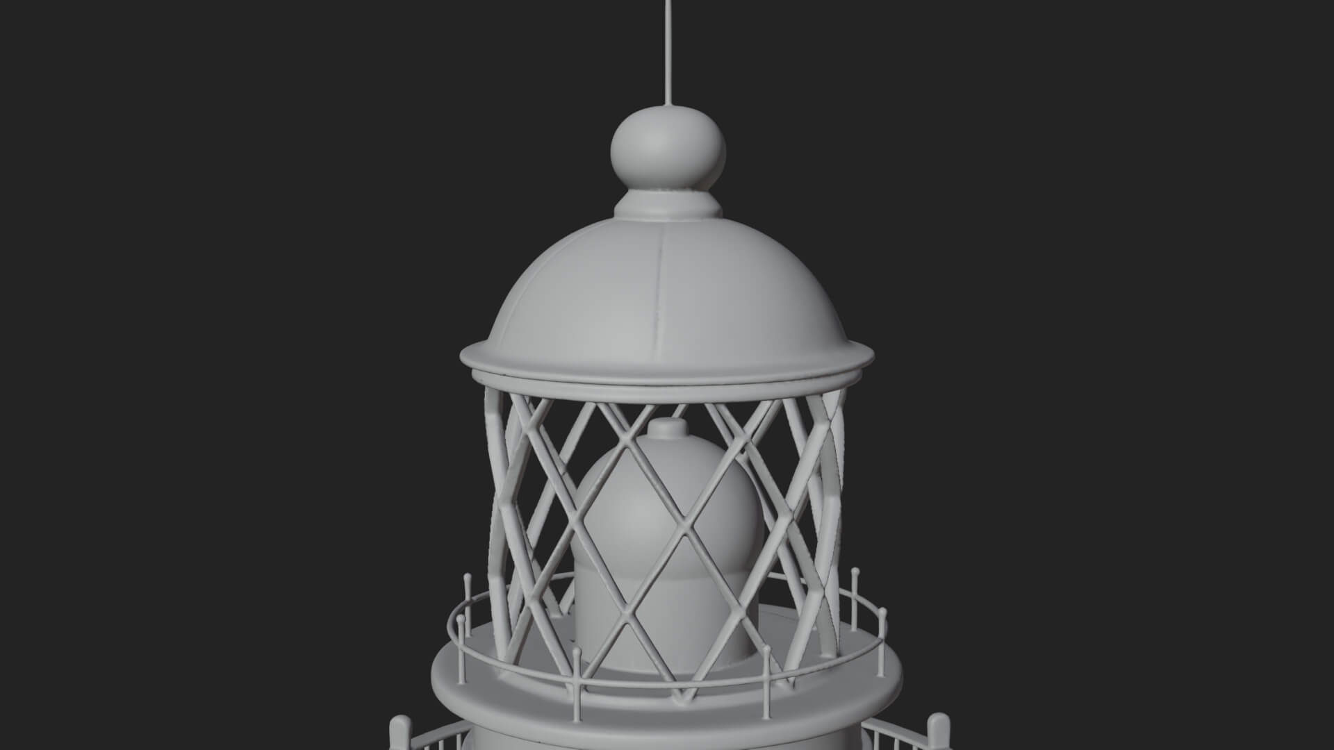 Lighthouse Stone Tower Design 4 3D Print Model 3D Model
