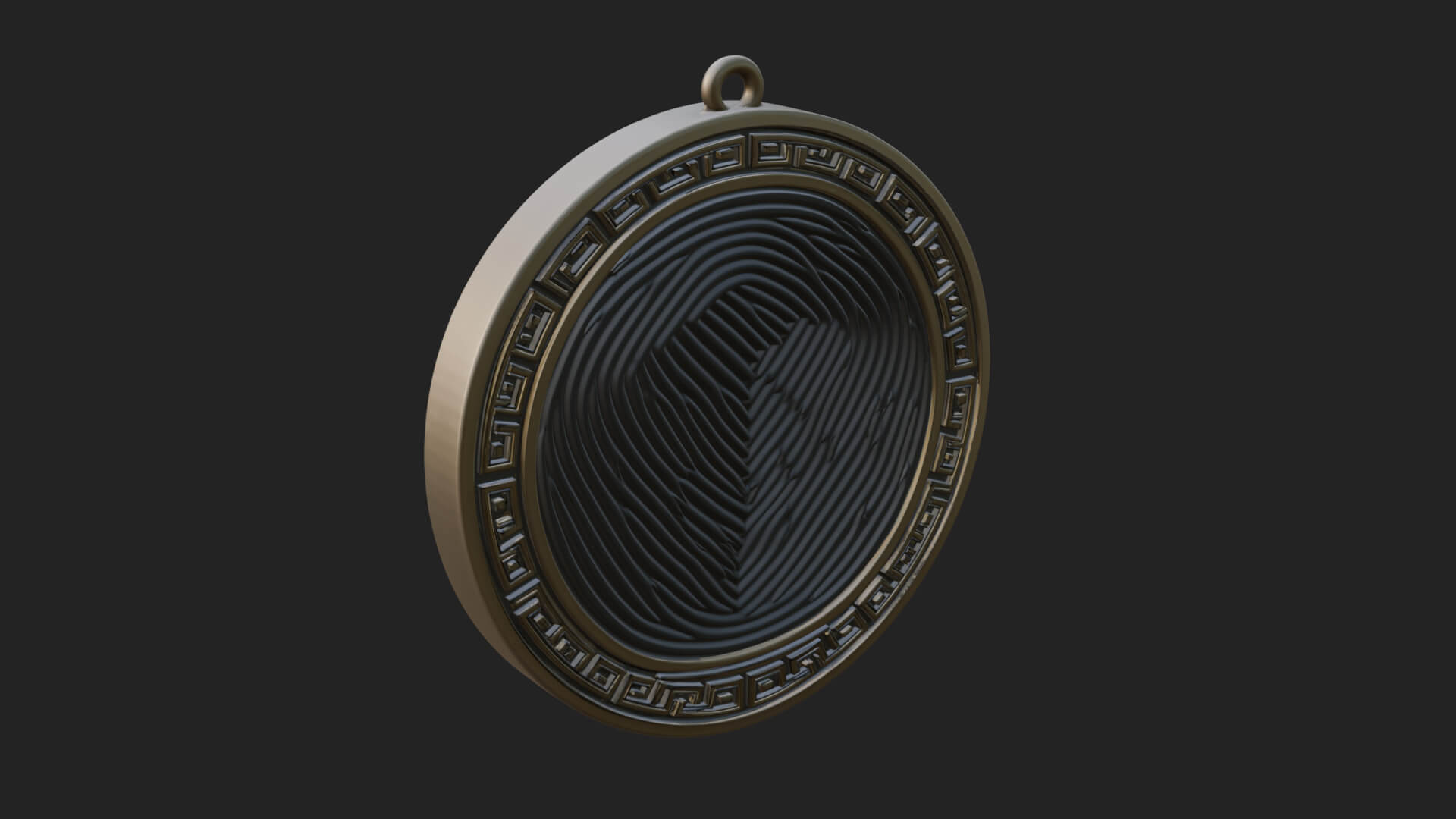 Lightning Sky God Oval Plaque Design 10 3D Print Model 3D Model