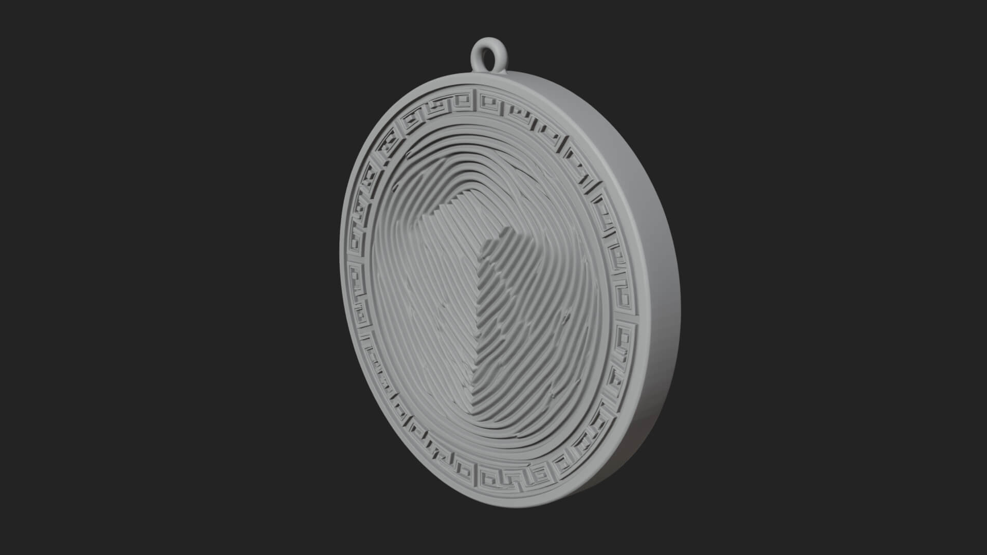 Lightning Sky God Oval Plaque Design 10 3D Print Model 3D Model