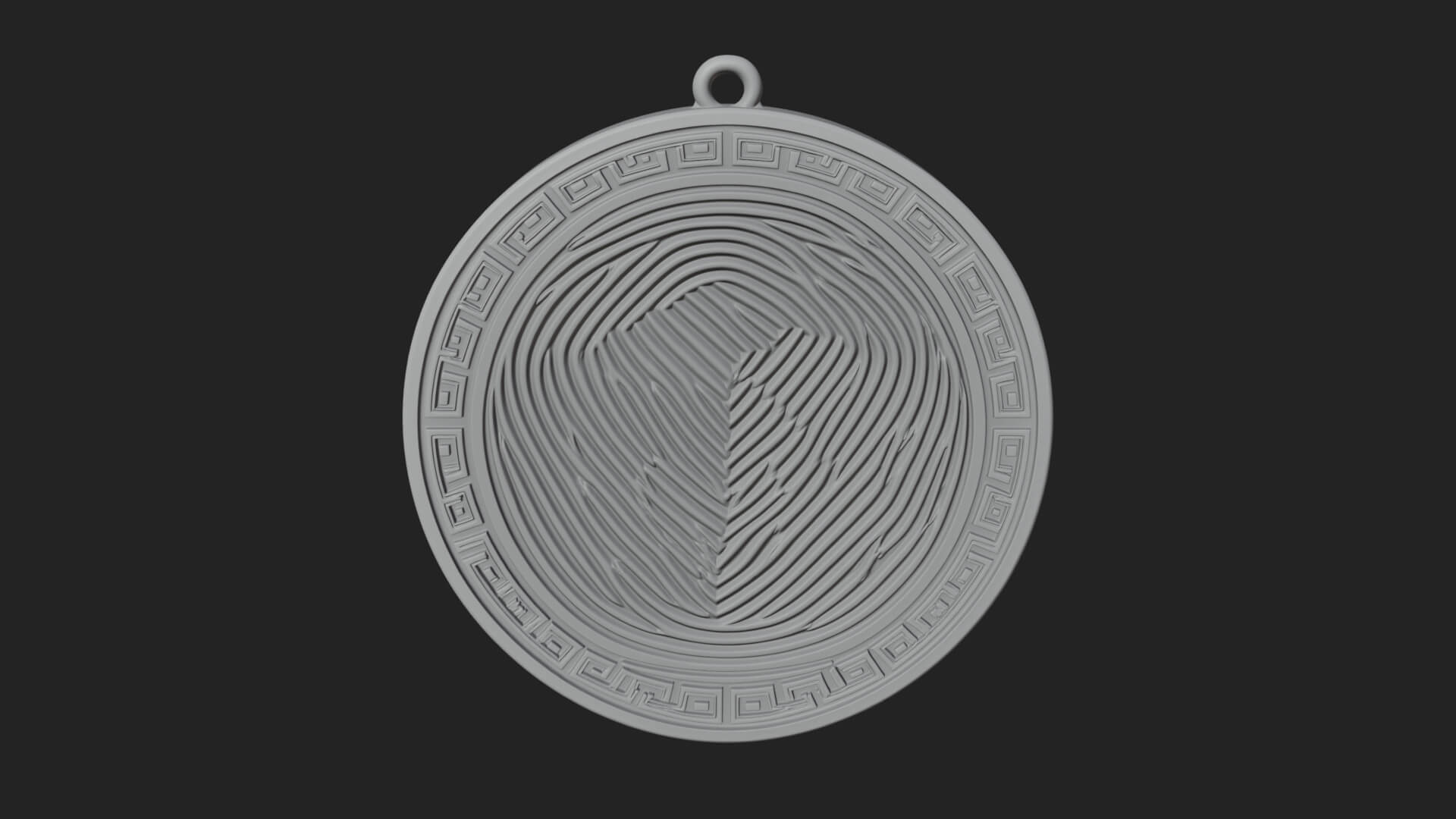 Lightning Sky God Oval Plaque Design 10 3D Print Model 3D Model