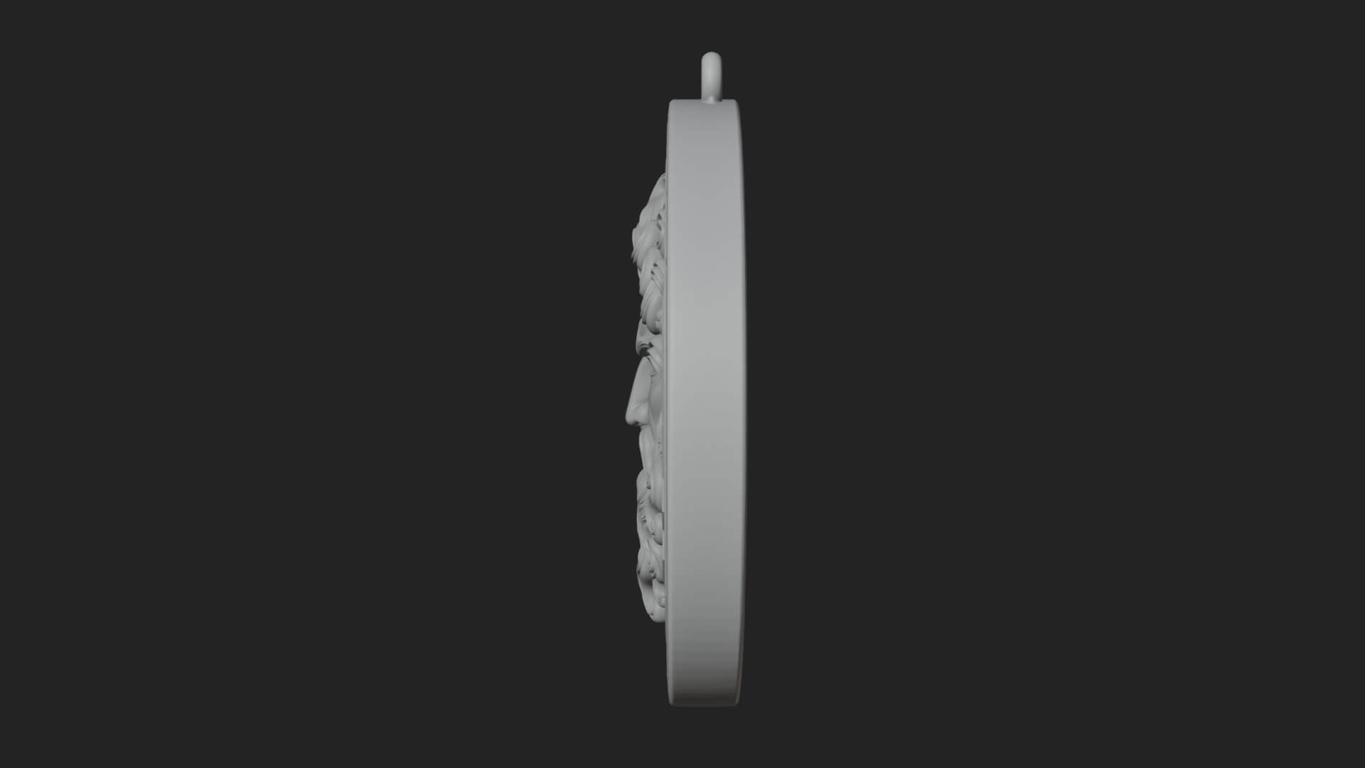 Lightning Sky God Oval Plaque Design 10 3D Print Model 3D Model