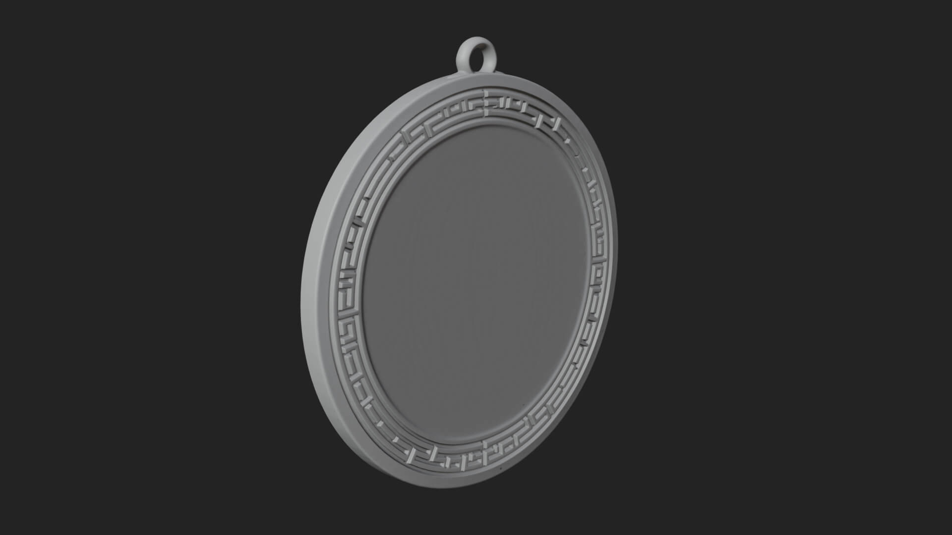 Lightning Sky God Oval Plaque Design 2 3D Print Model 3D Model