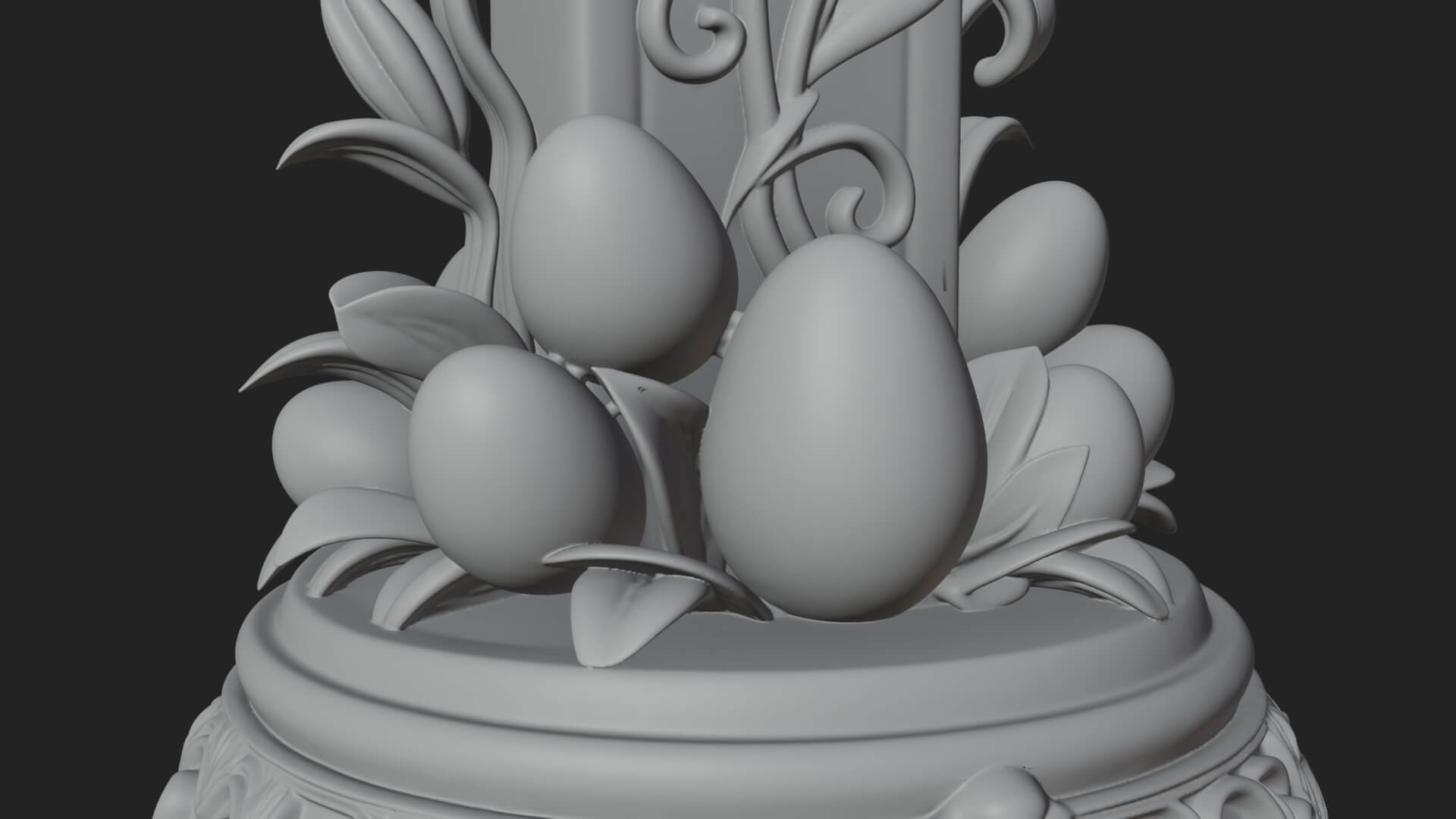 Lily Easter Cross Statue Design 1 3D Print Model 3D Model