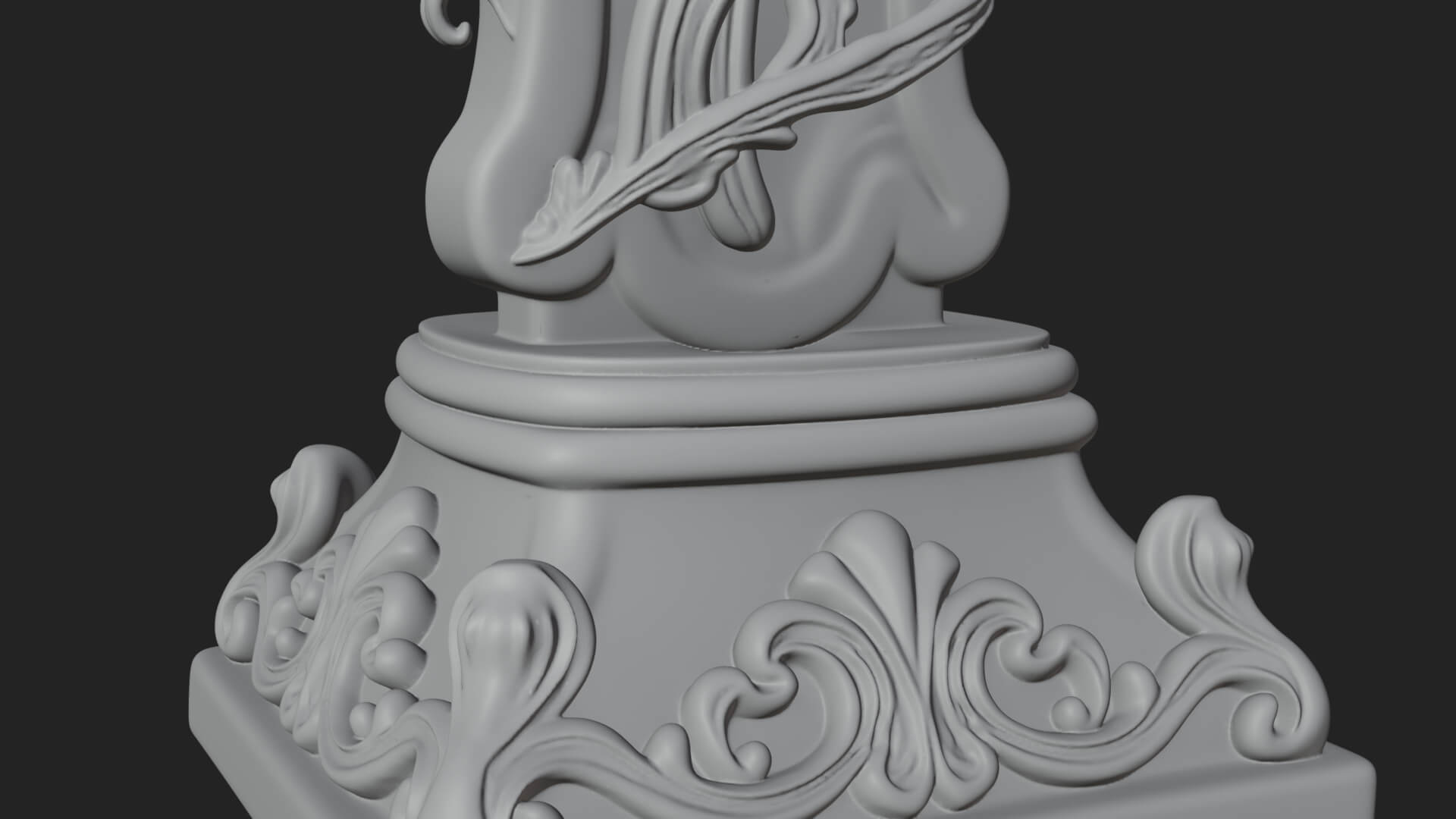 Lily Easter Cross Statue Design 2 3D Print Model 3D Model