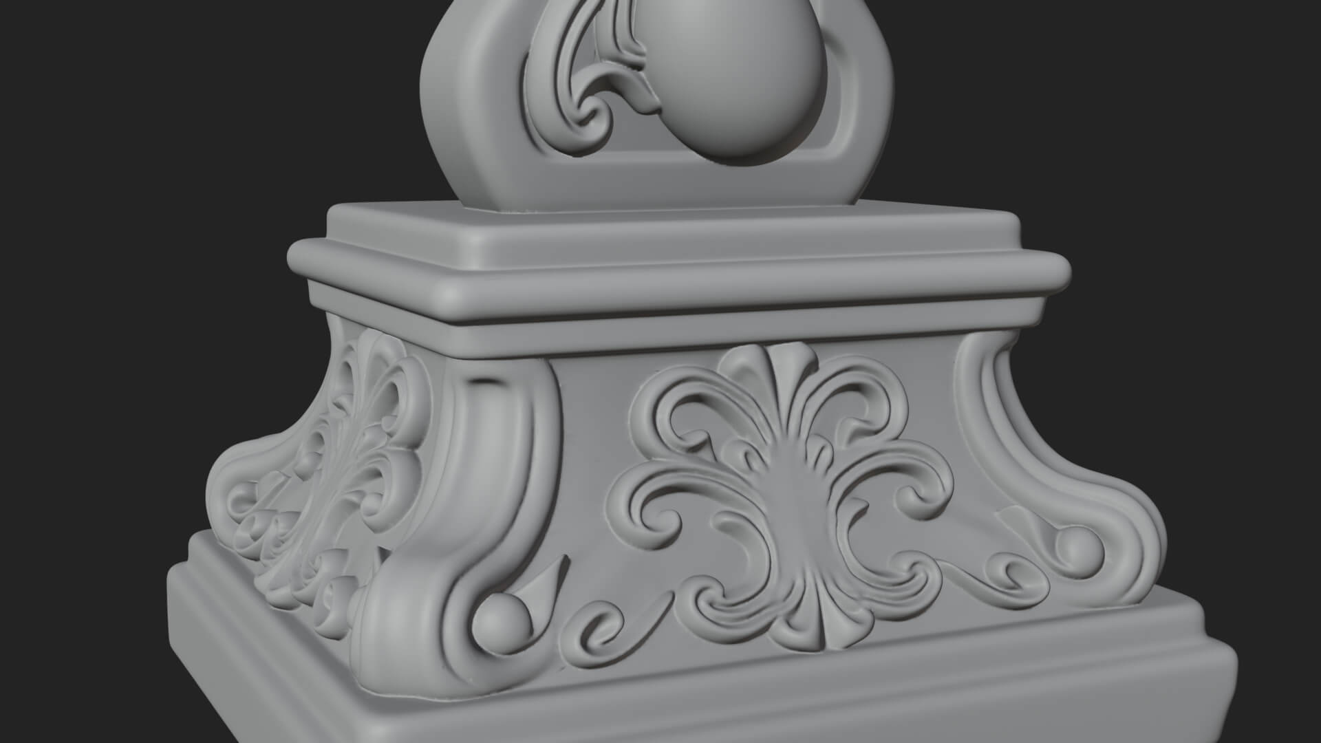 Lily Easter Cross Statue Design 3 3D Print Model 3D Model