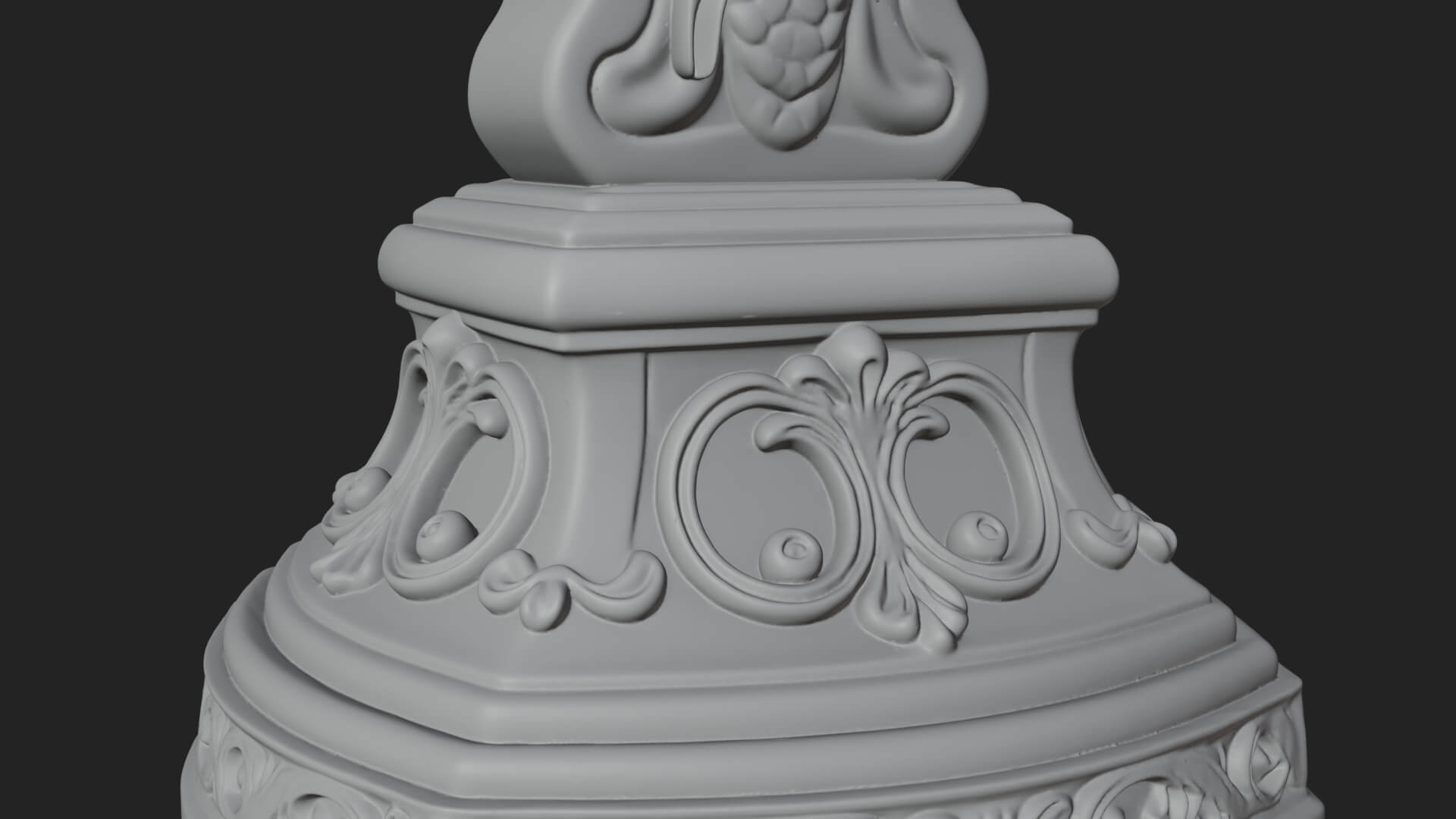 Lily Easter Cross Statue Design 4 3D Print Model 3D Model