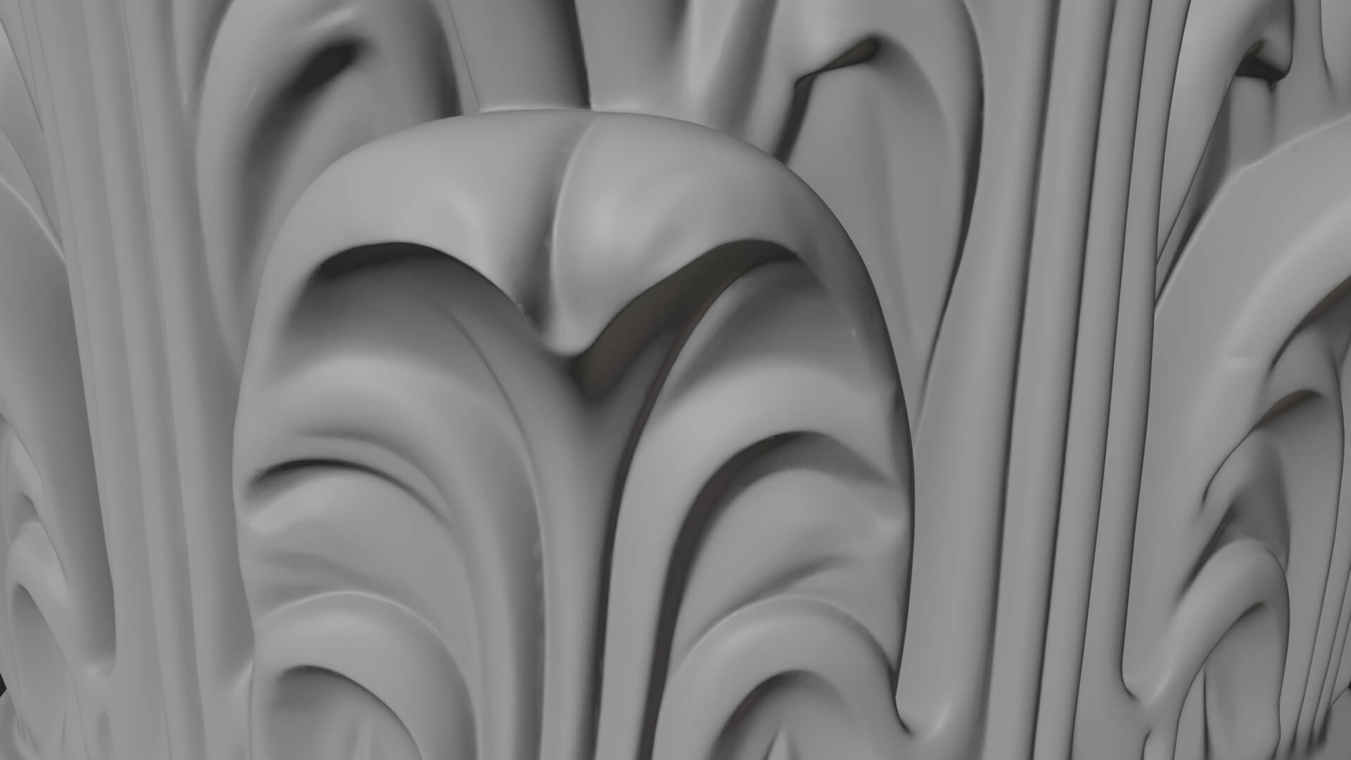 Lion Head Column Capital Design 7 3D Print Model 3D Model