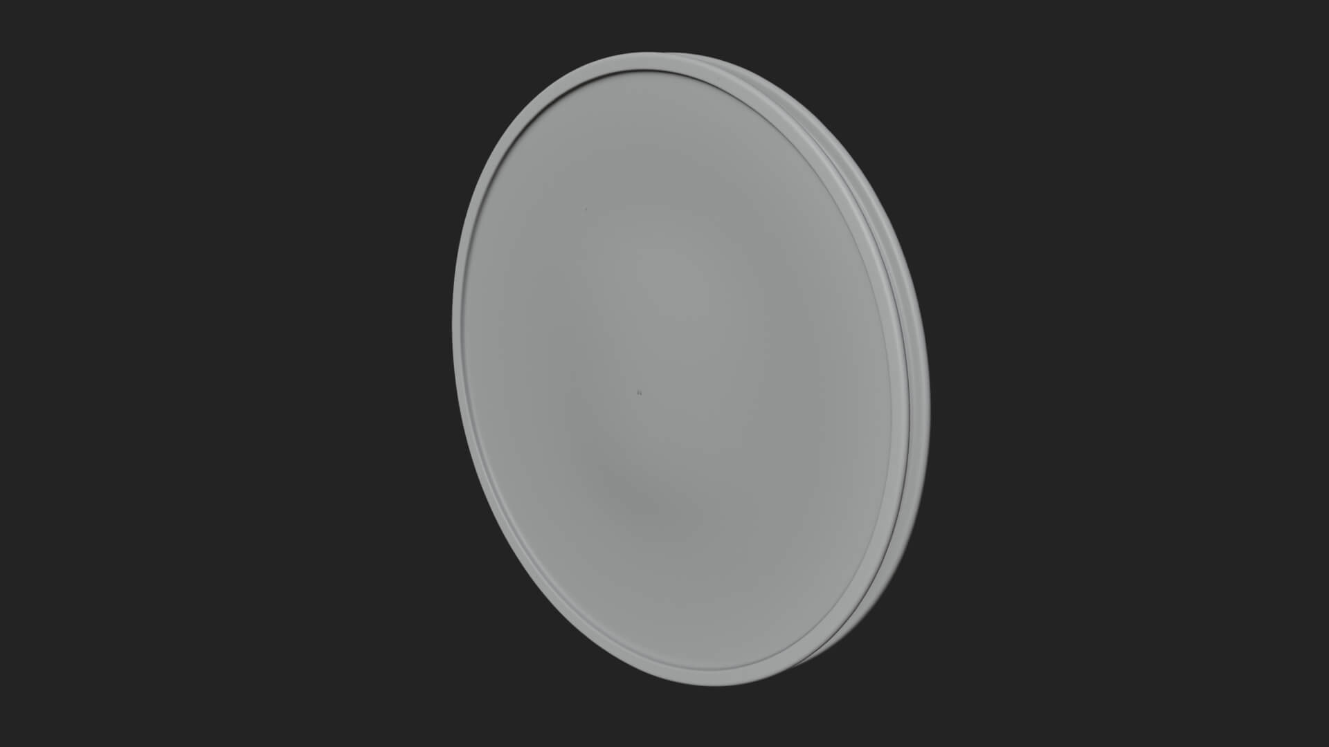 Lion Head Oval Relief Plaque Design 9 3D Print Model 3D Model
