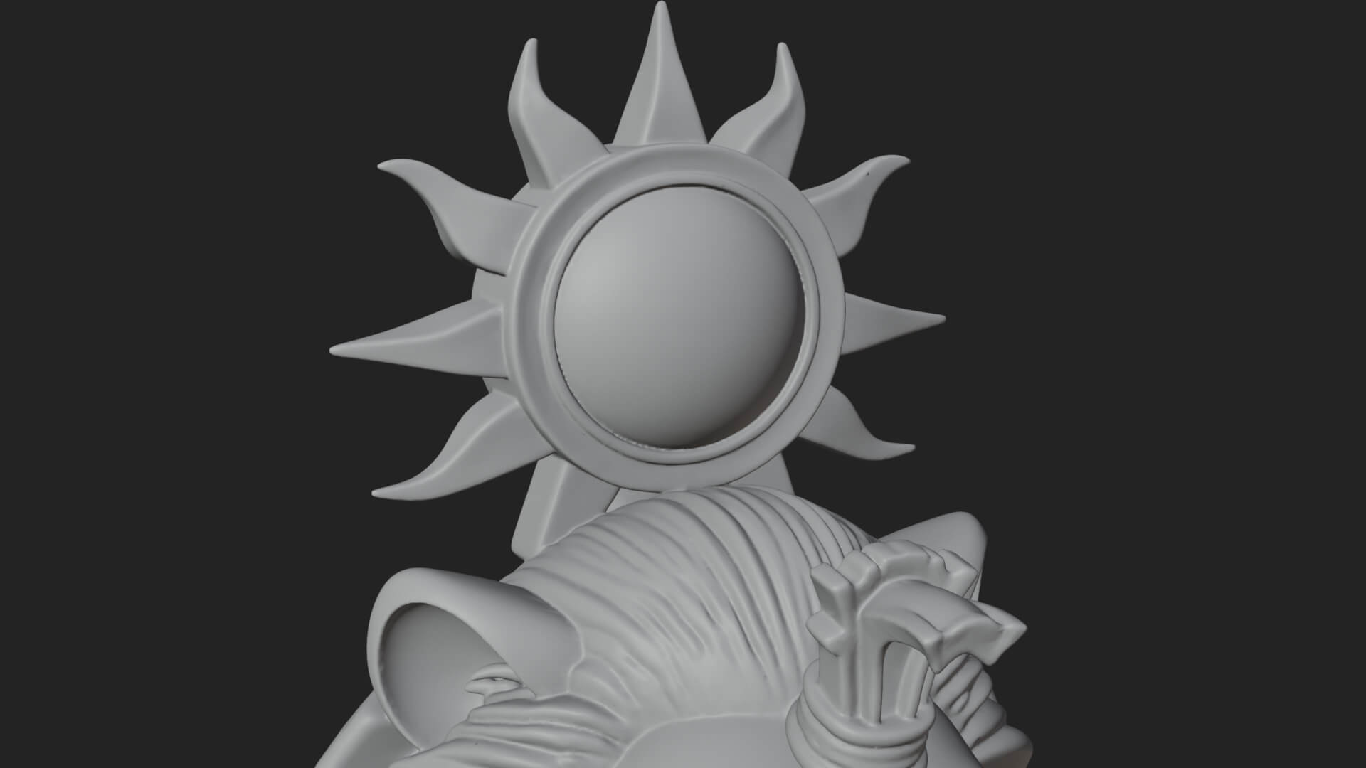 Lion Headed Egyptian God Statue Design 2 3D Print Model 3D Model
