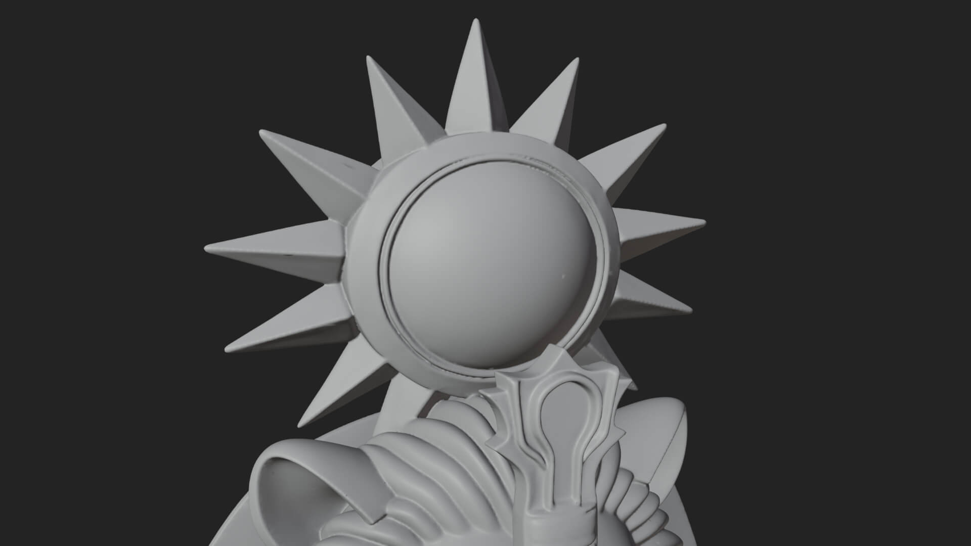 Lion Headed Egyptian God Statue Design 3 3D Print Model 3D Model