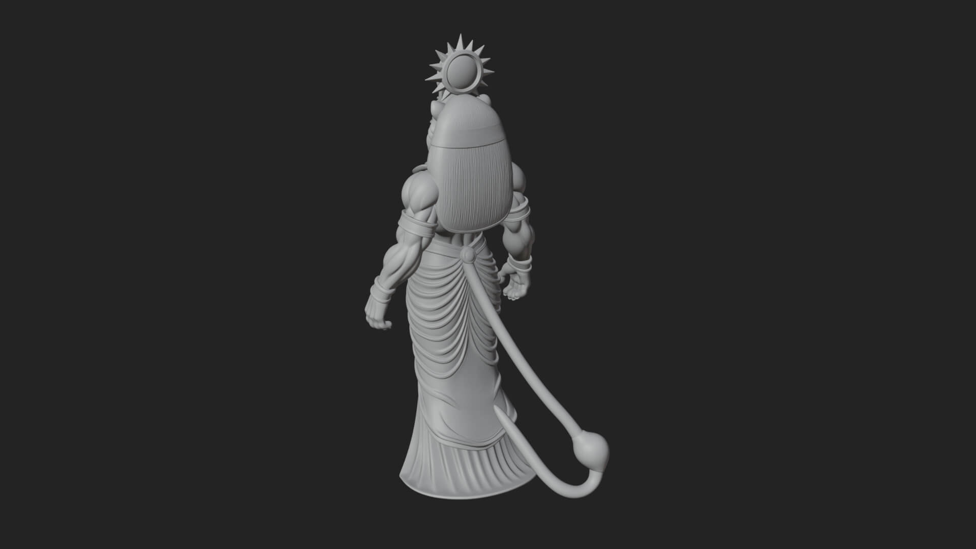Lion-Headed Egyptian God Statue Design 4 3D Print Model 3D Model