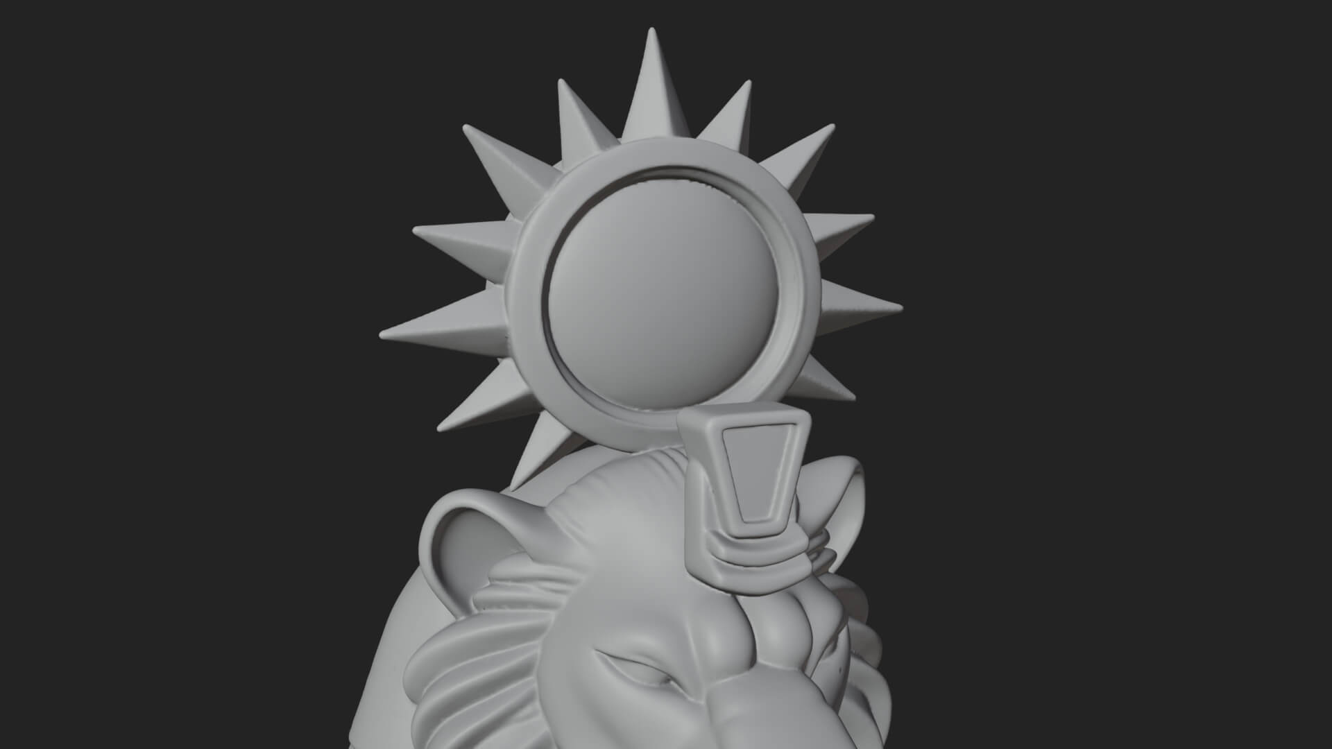 Lion-Headed Egyptian God Statue Design 4 3D Print Model 3D Model