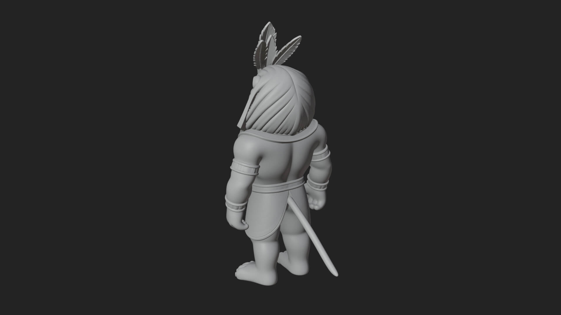 Lion-Headed Egyptian God Statue Design 5 3D Print Model 3D Model