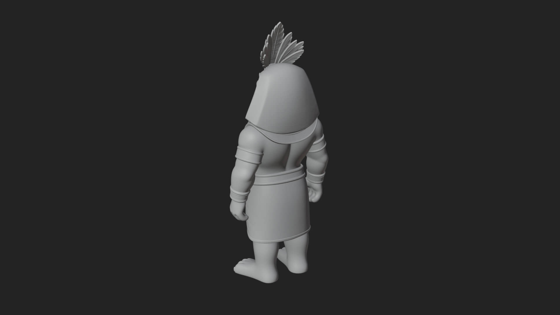 Lion-Headed Egyptian God Statue Design 7 3D Print Model 3D Model