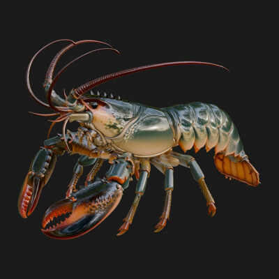 Lobster Statue Design 1 3D Print Model