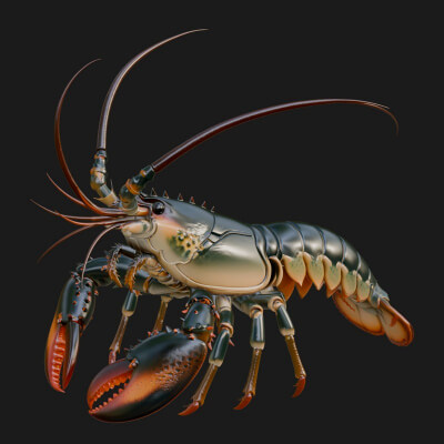 Lobster Statue Design 4 3D Print Model