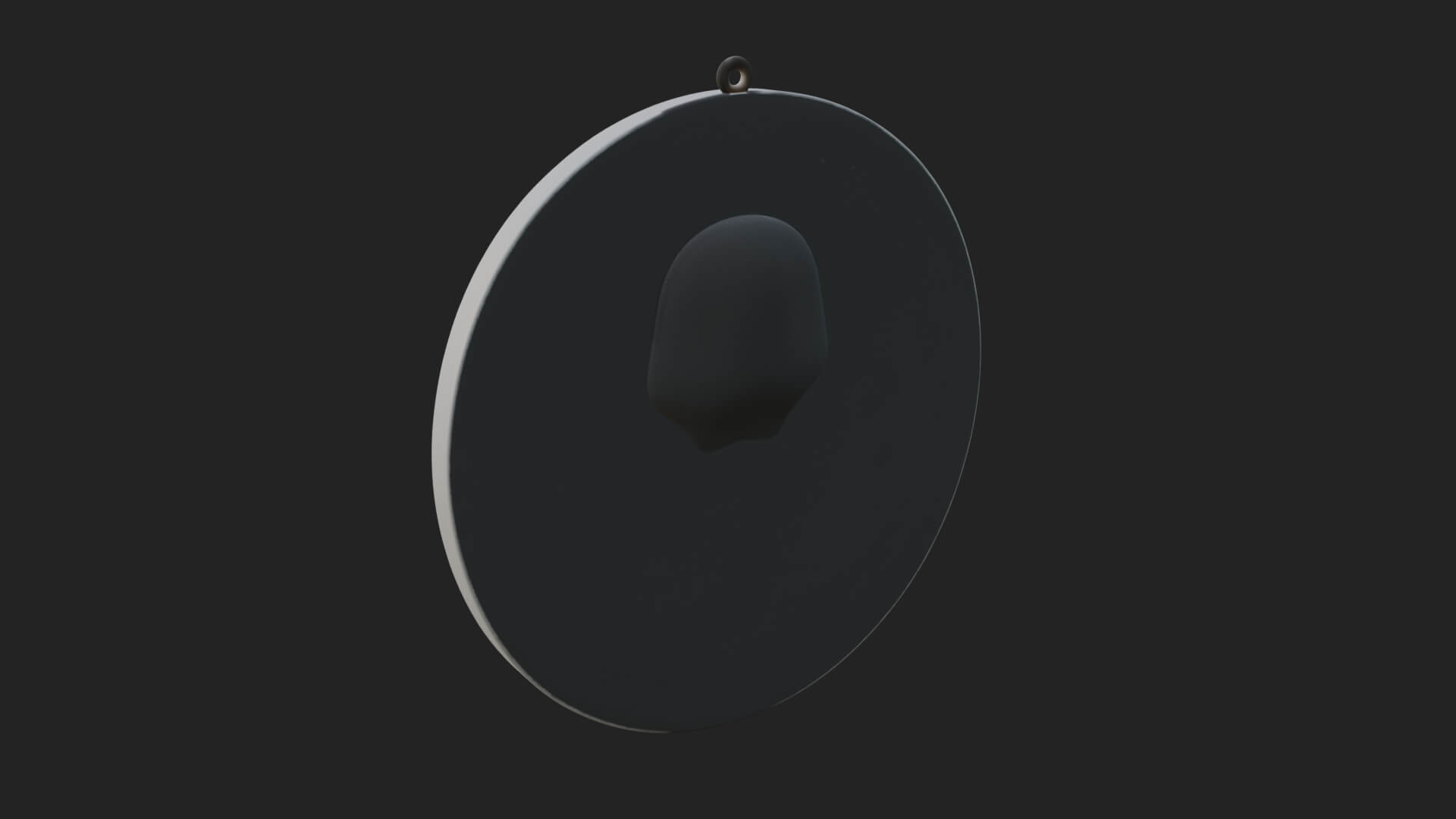 Long-Haired Christ Oval Plaque Design 4 3D Print Model 3D Model