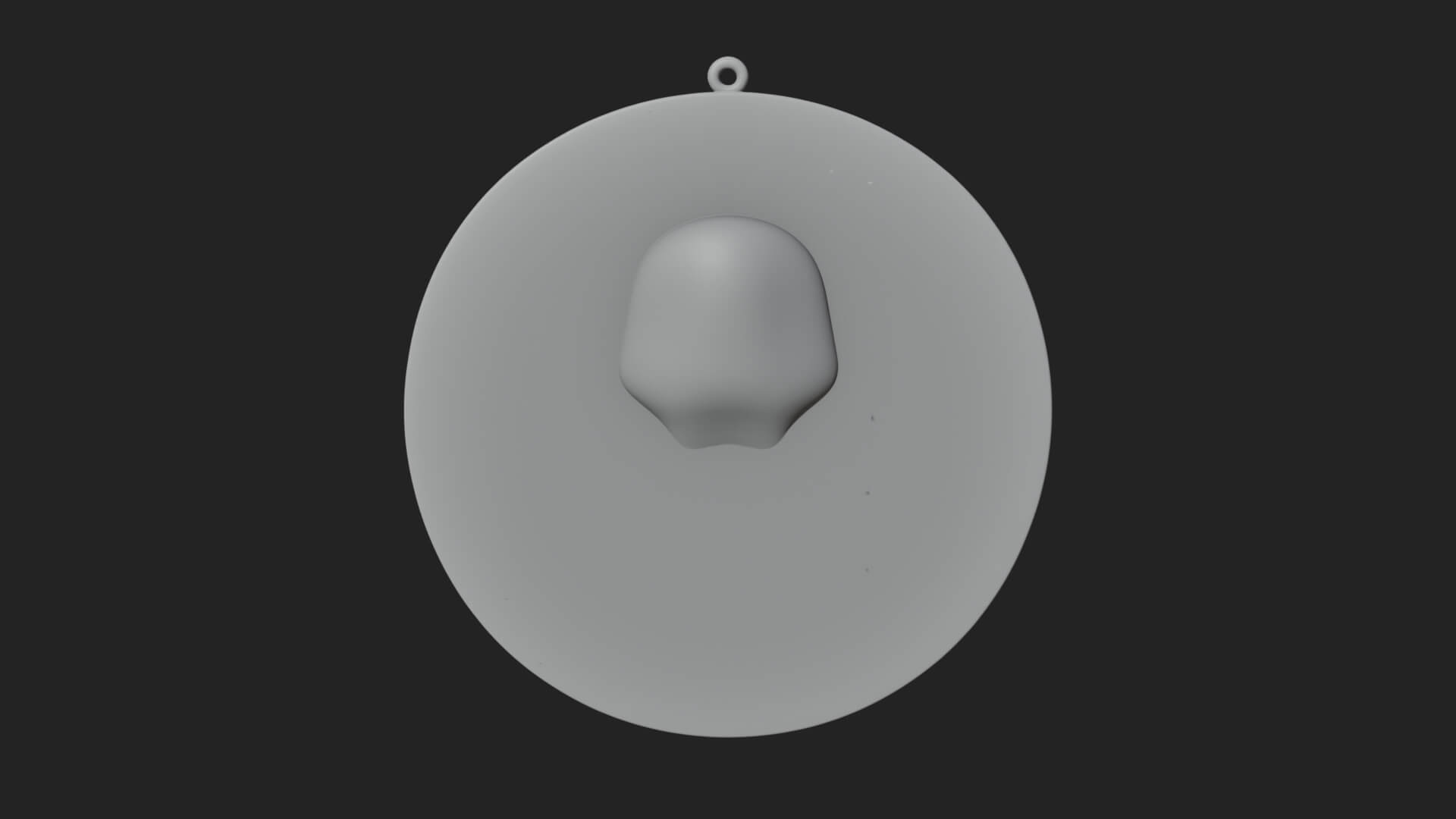 Long-Haired Christ Oval Plaque Design 4 3D Print Model 3D Model