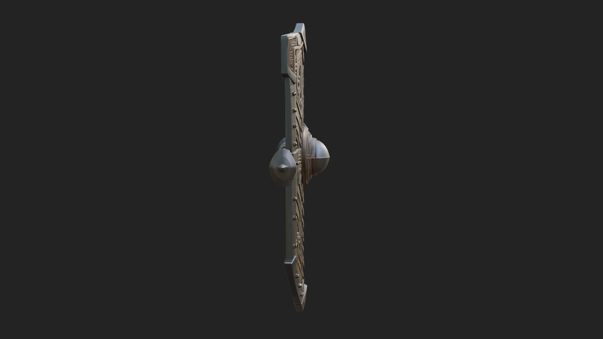 Long Rectangular War Shield Model Design 1 3D Print Model 3D Model